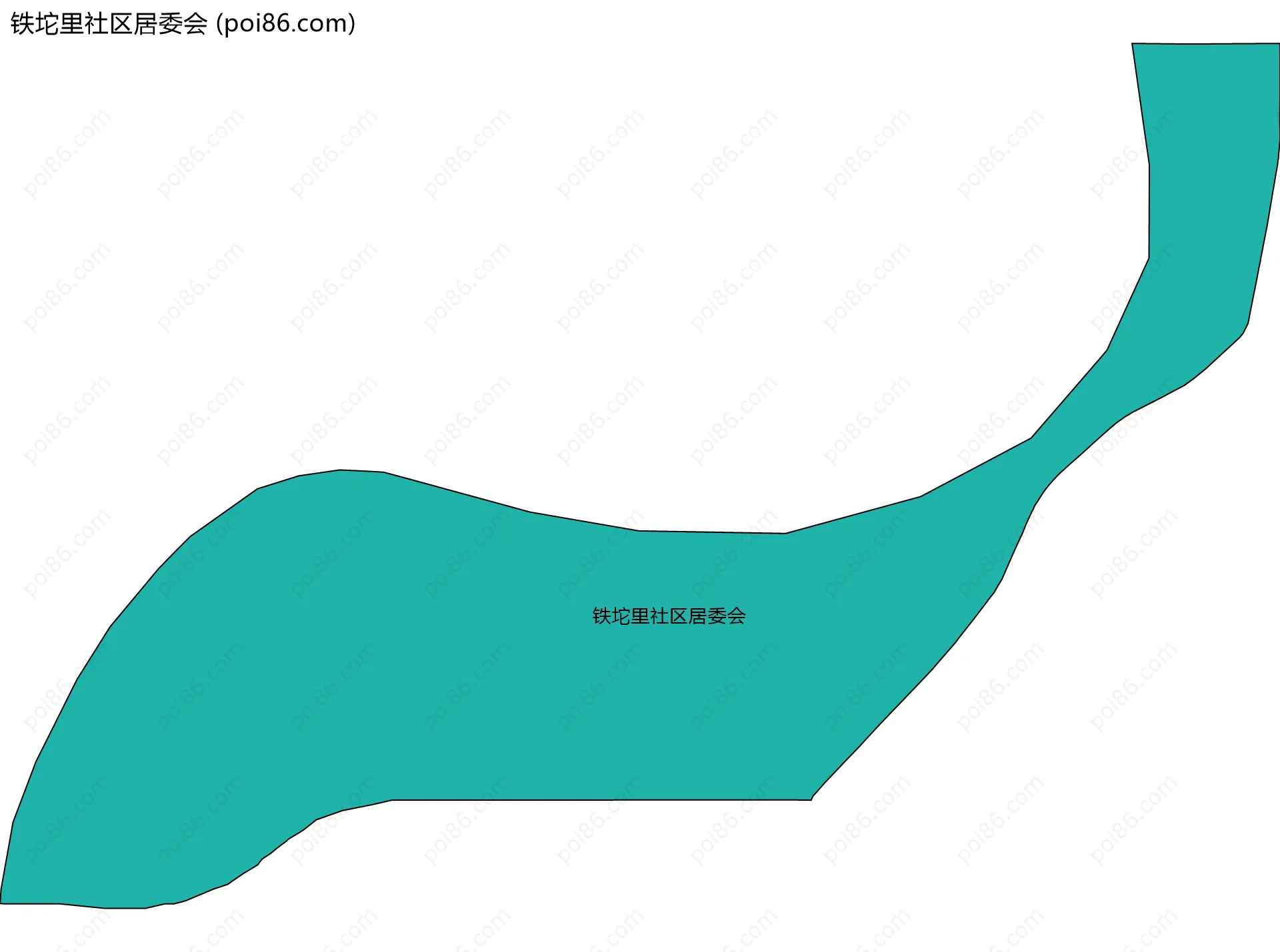 铁坨里社区居委会边界地图