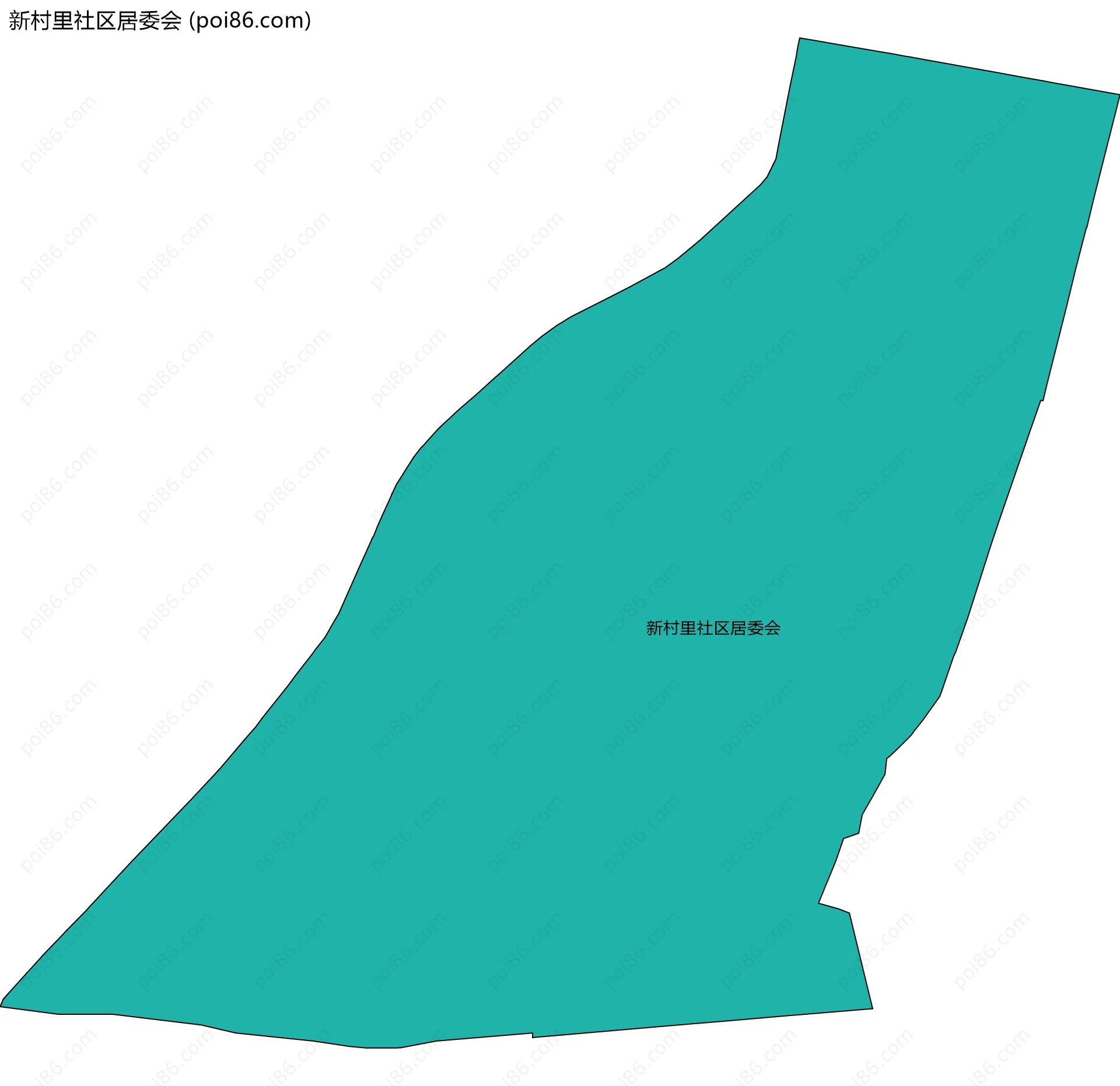 新村里社区居委会边界地图