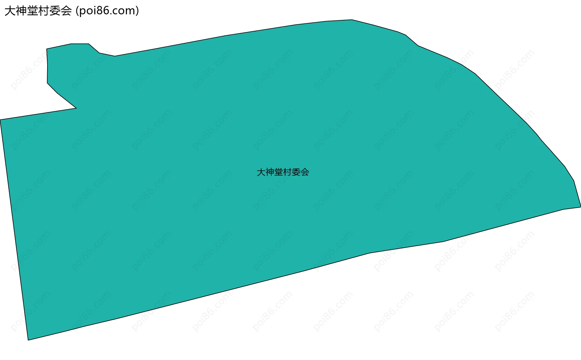 大神堂村委会边界地图