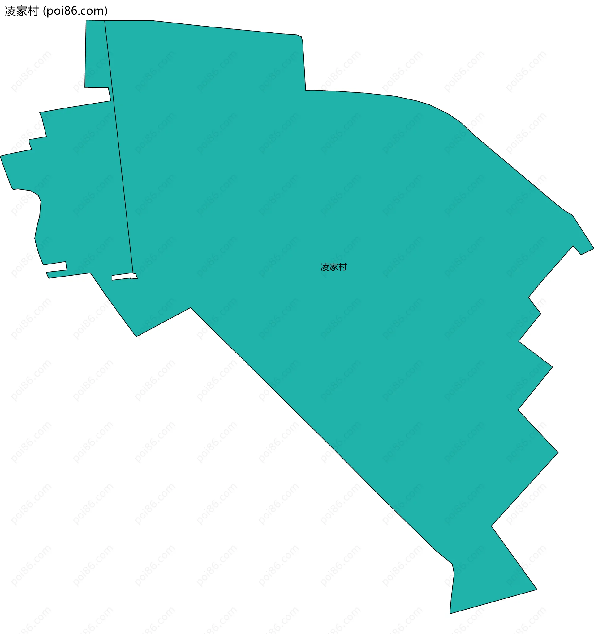 凌家村边界地图