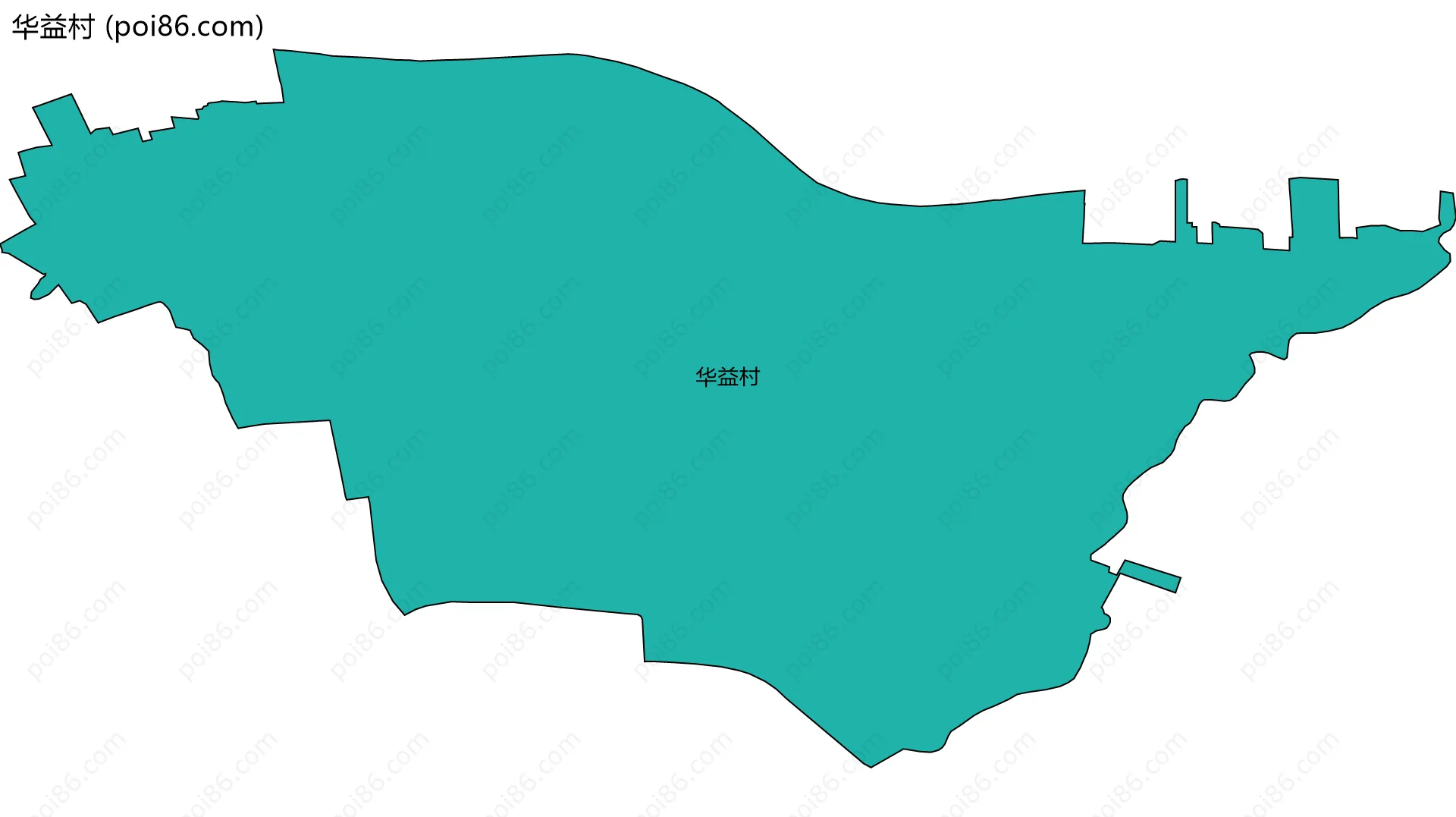 华益村边界地图