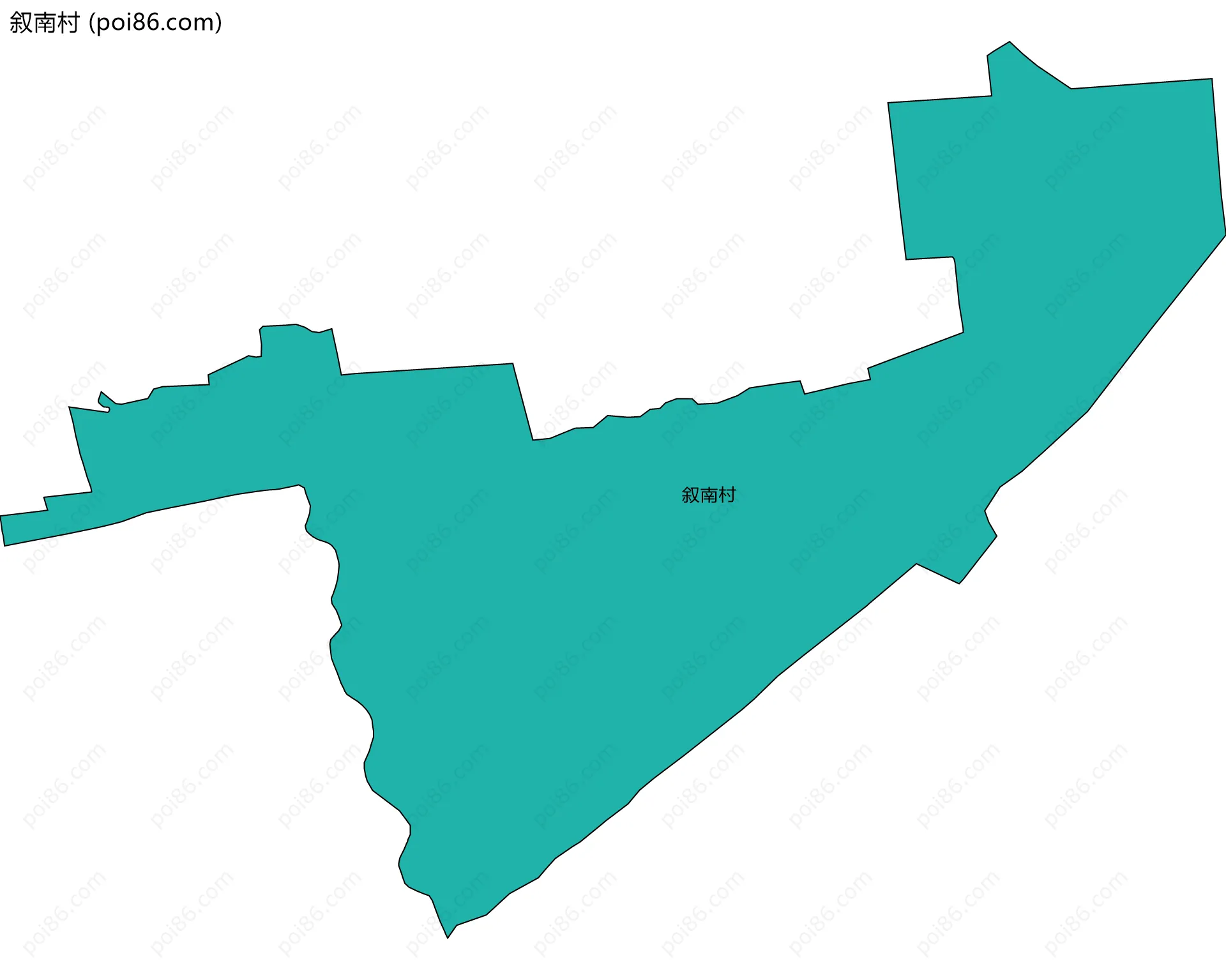 叙南村边界地图
