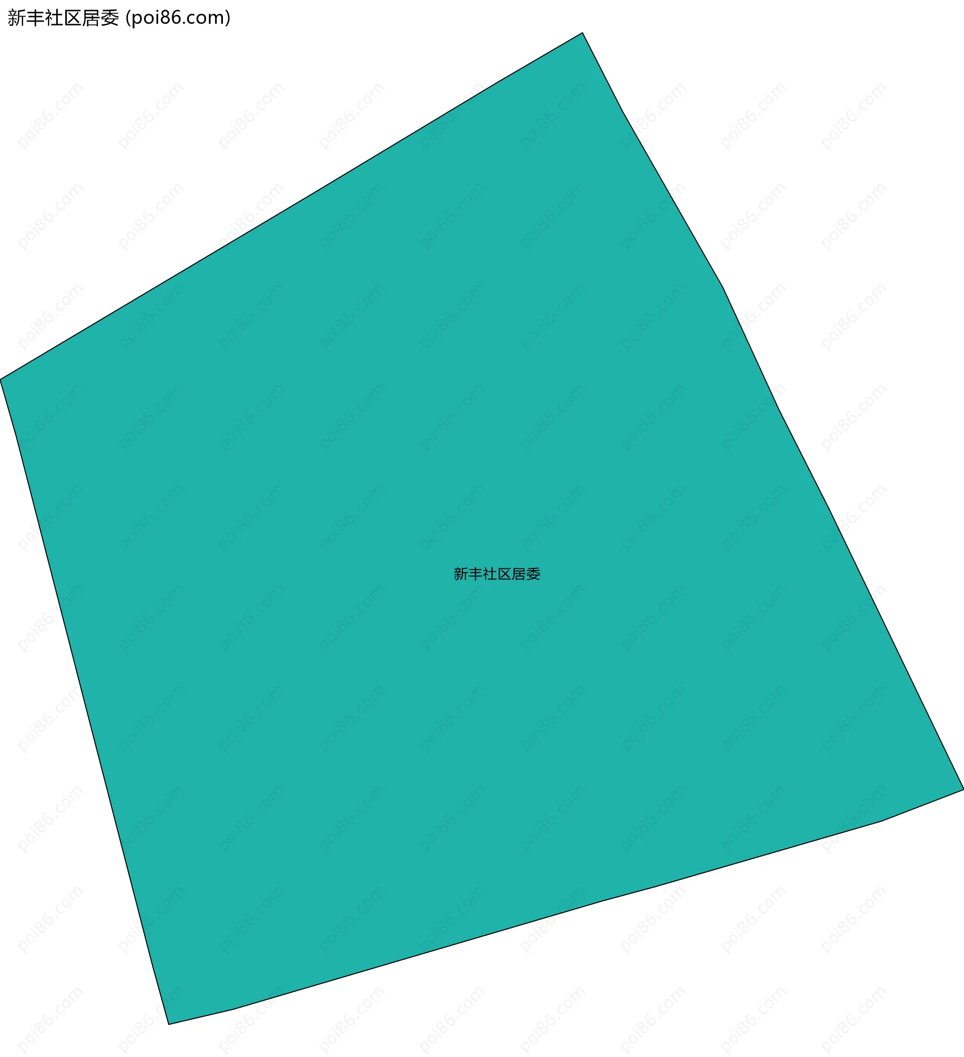 新丰社区居委边界地图