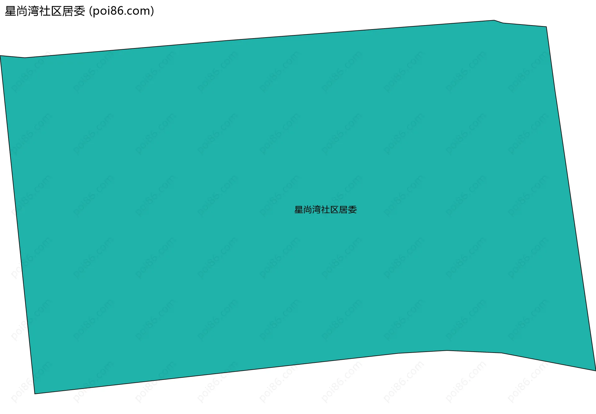 星尚湾社区居委边界地图