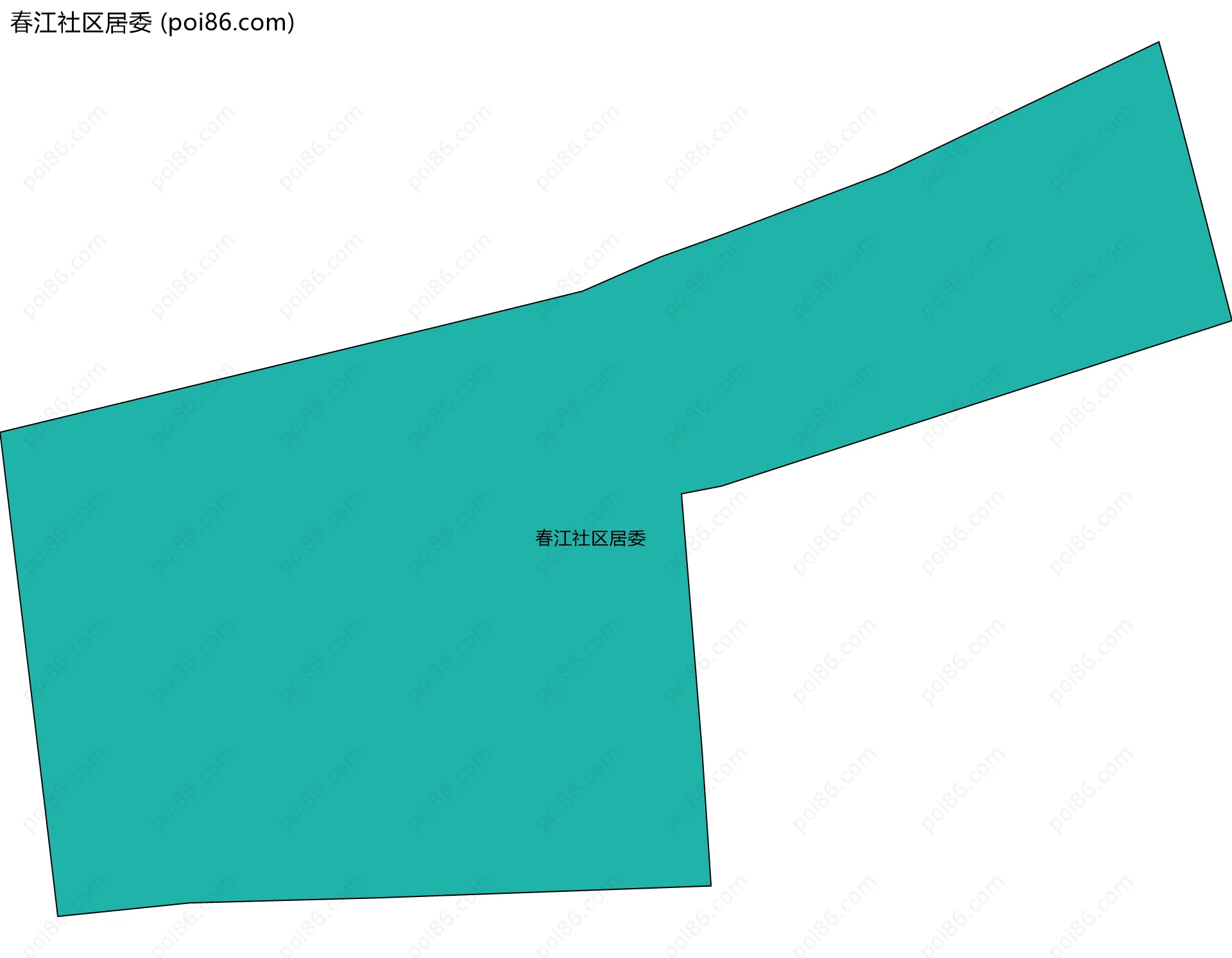 春江社区居委边界地图