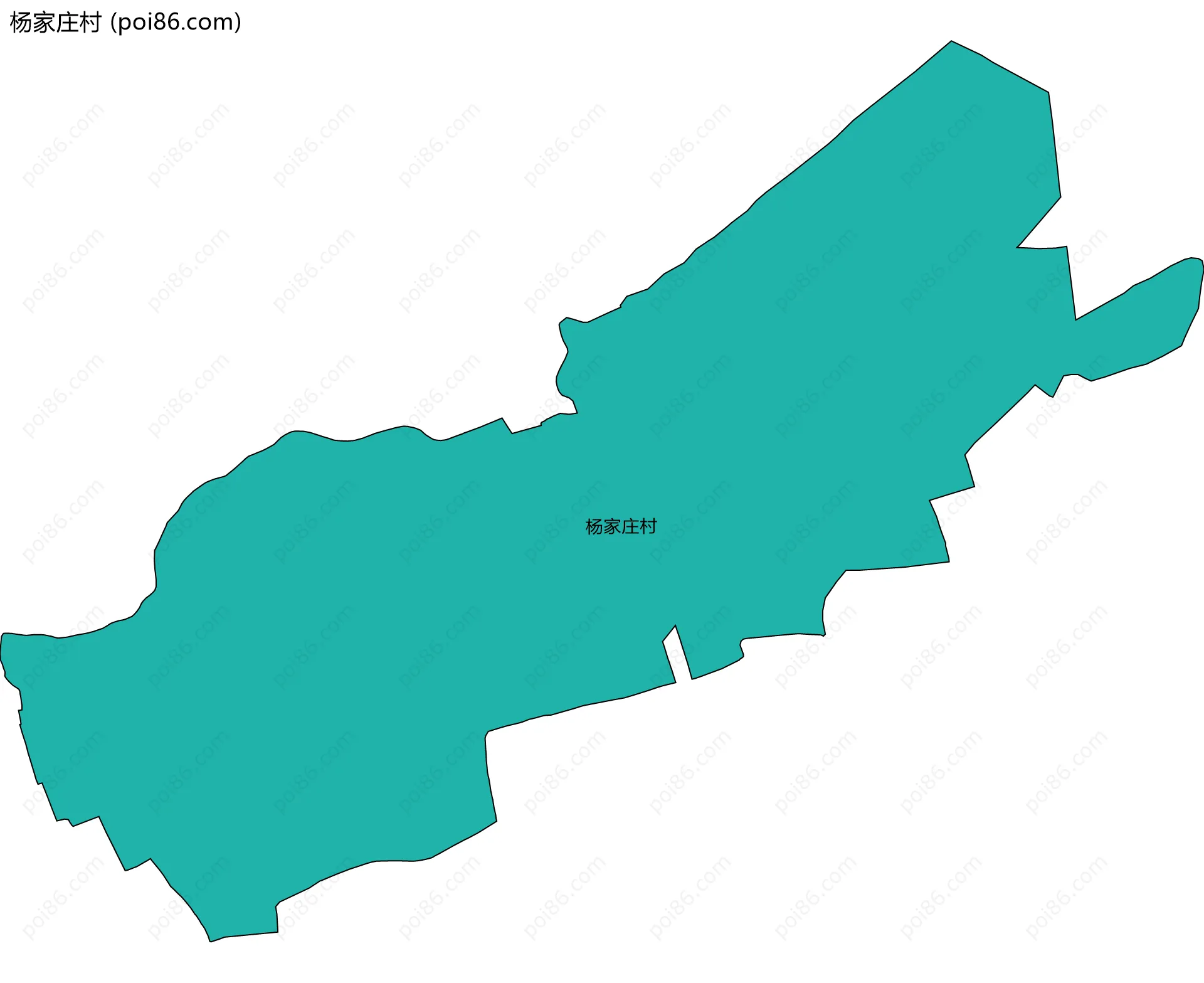 杨家庄村边界地图