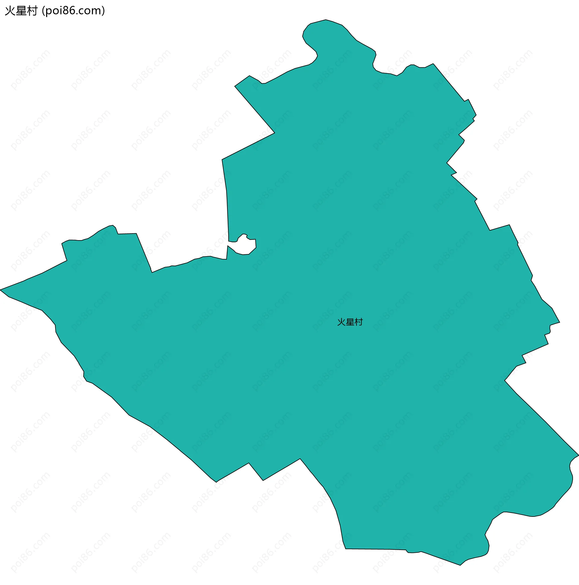 火星村边界地图