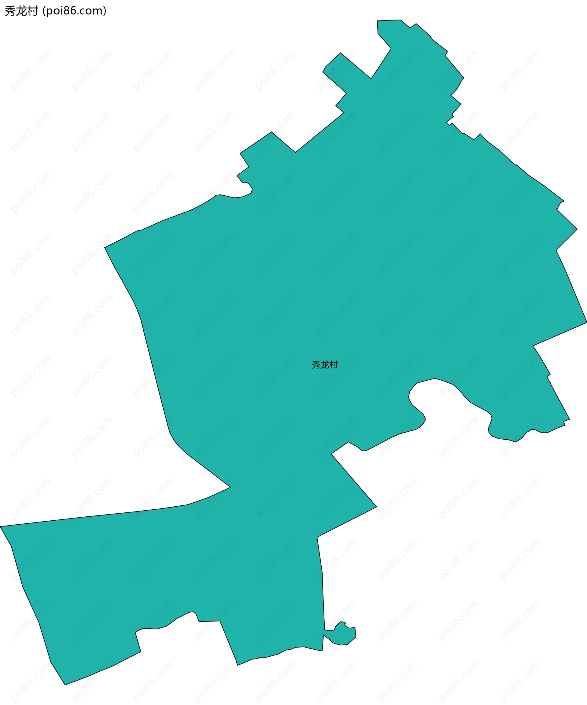 秀龙村边界地图