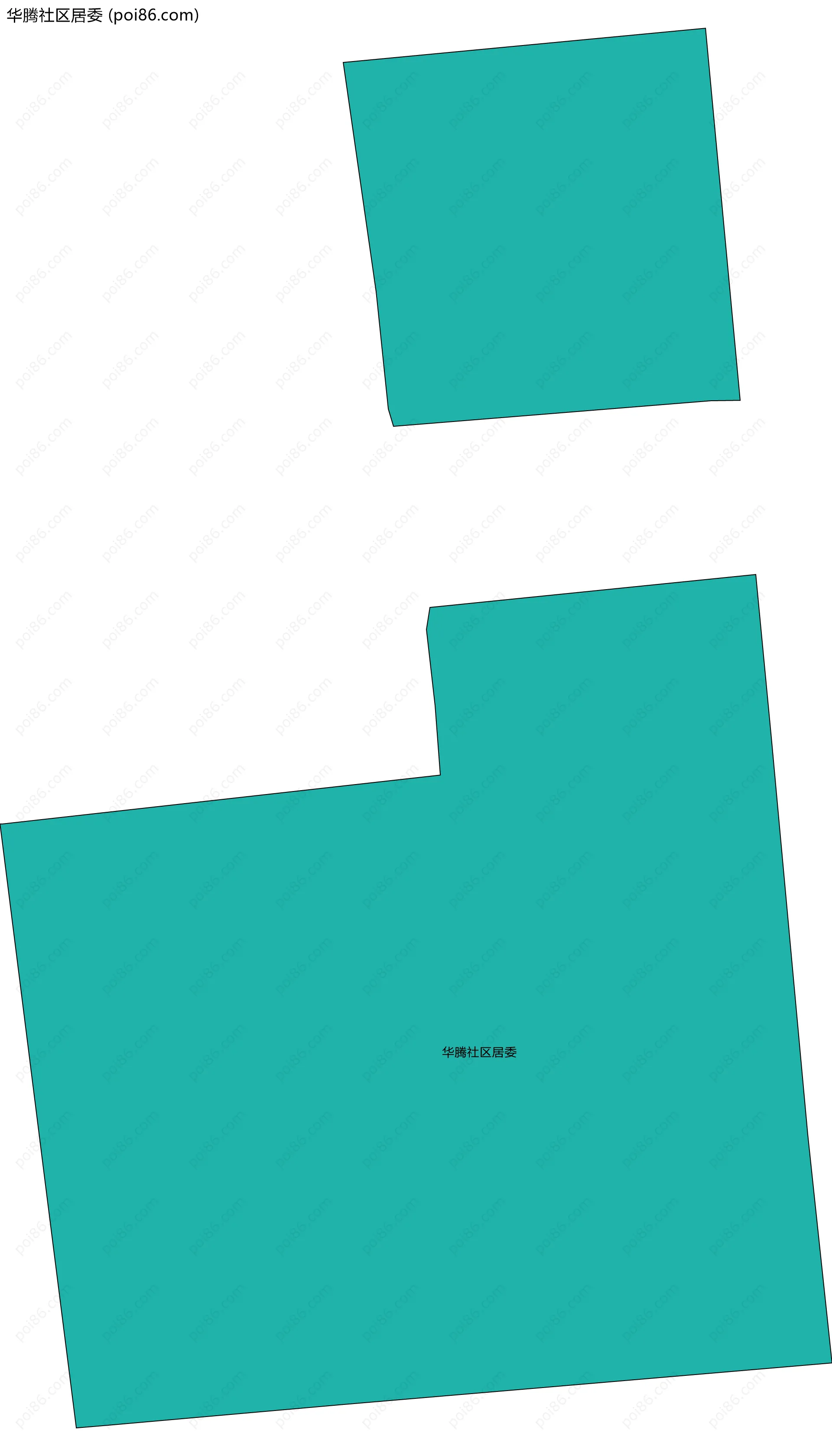 华腾社区居委边界地图