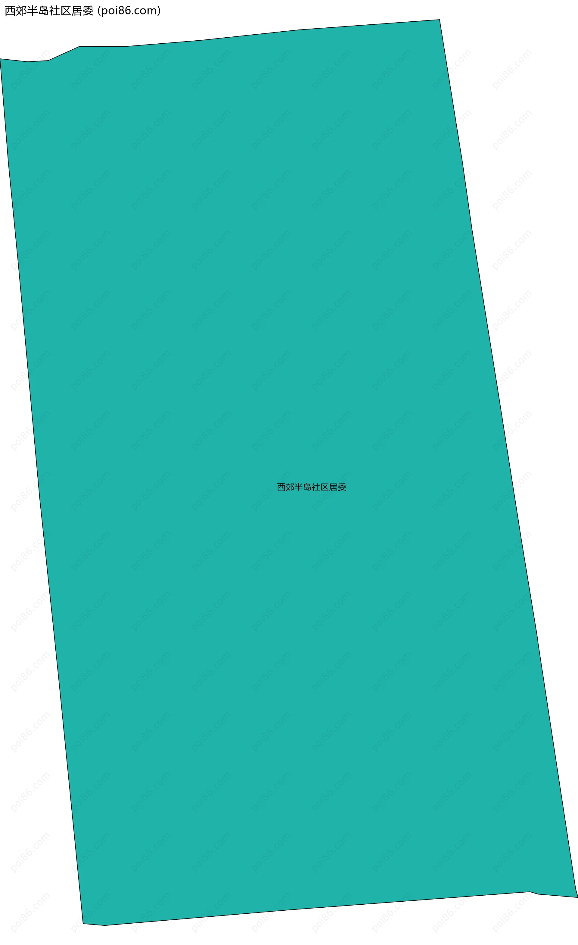 西郊半岛社区居委边界地图