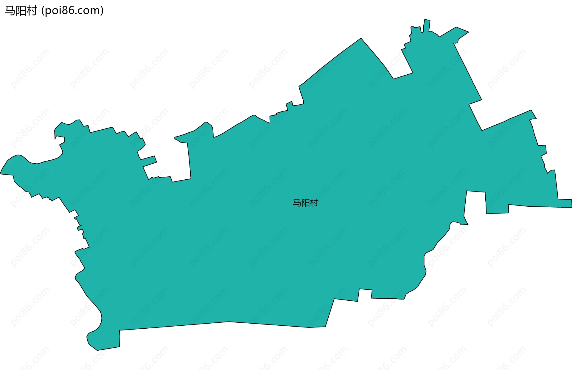 马阳村边界地图