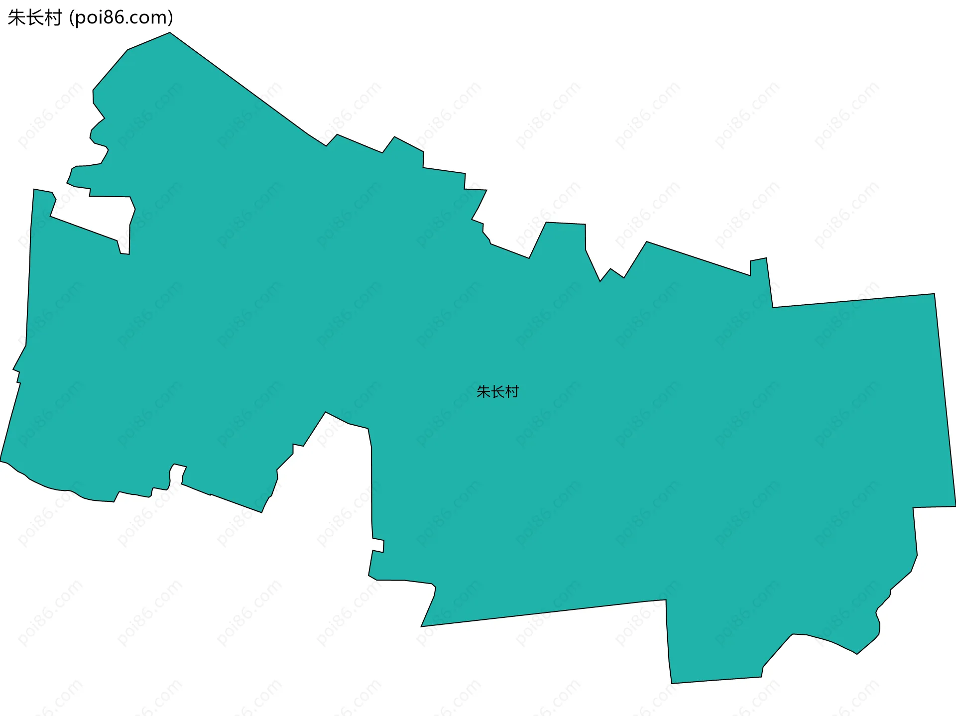 朱长村边界地图