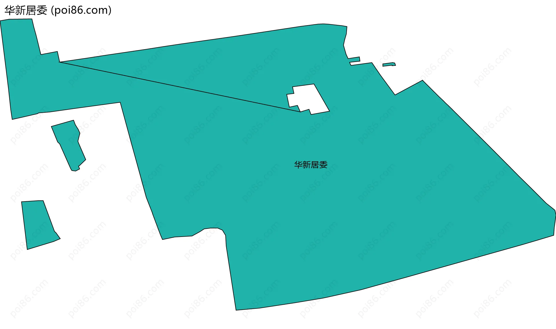 华新居委边界地图
