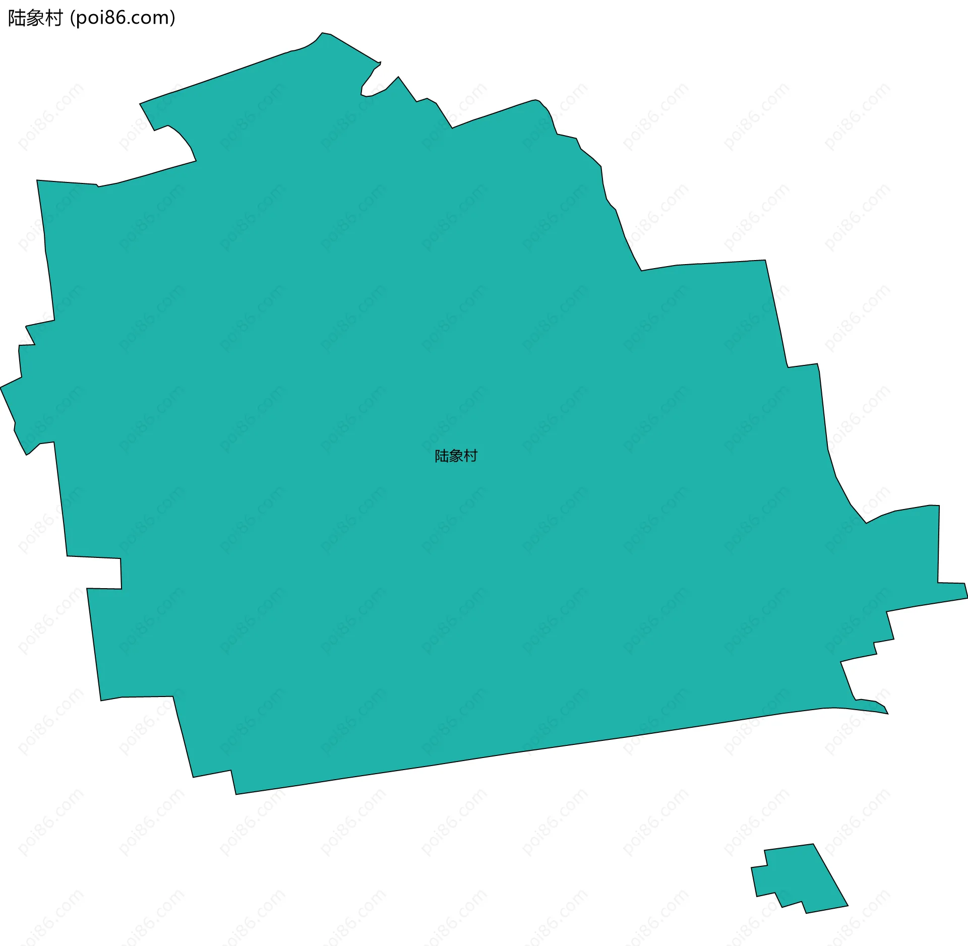陆象村边界地图