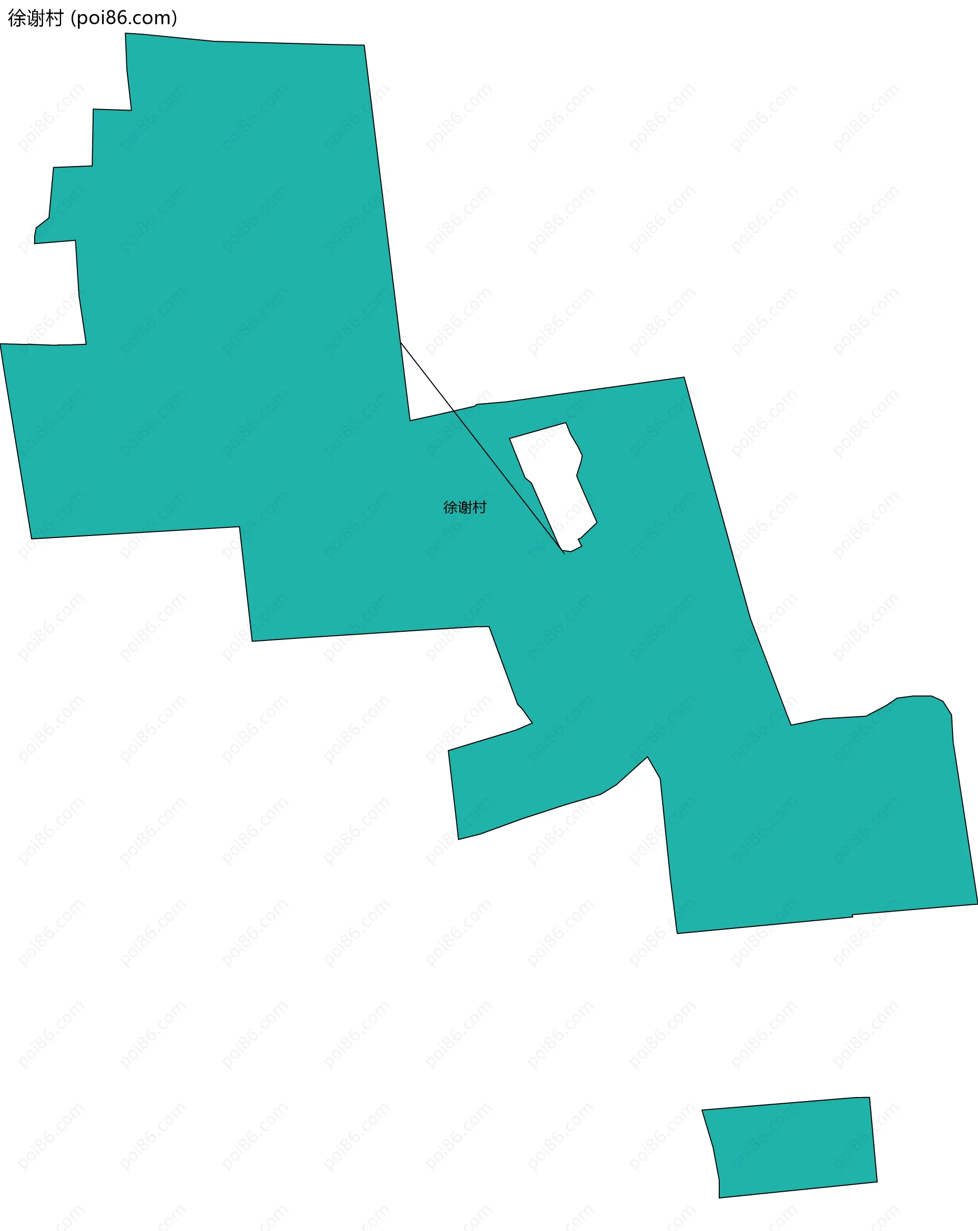 徐谢村边界地图