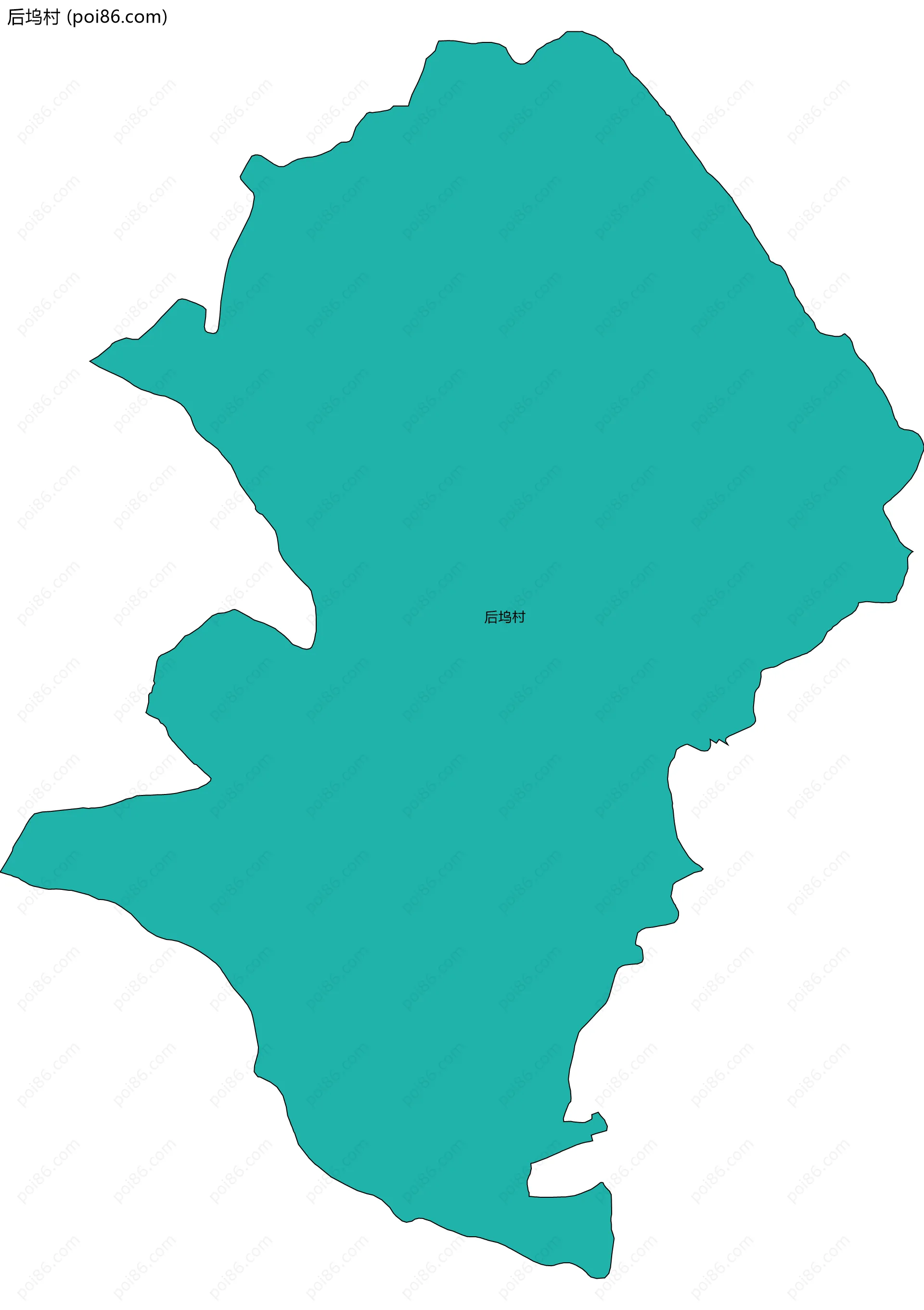 后坞村边界地图