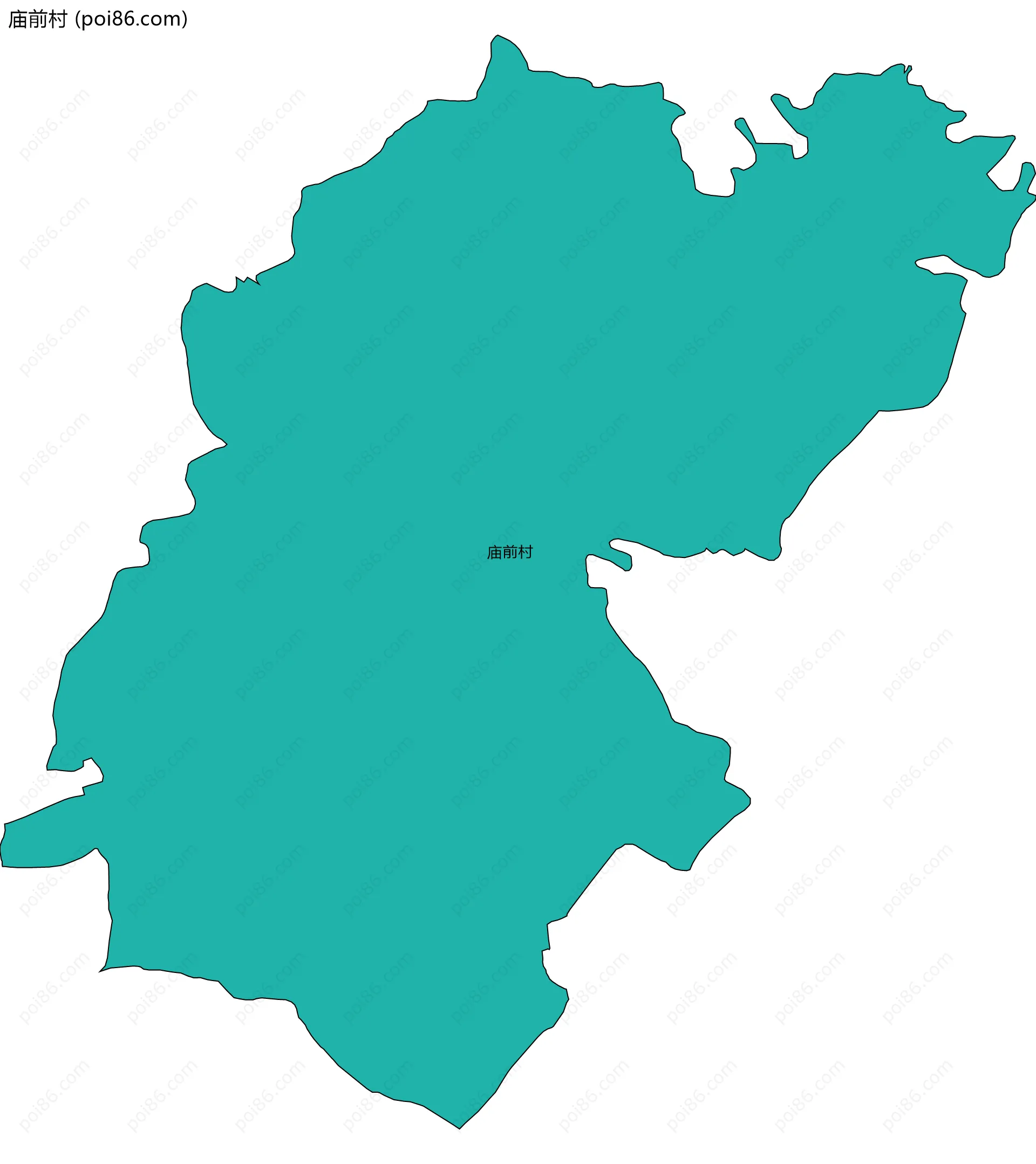 庙前村边界地图