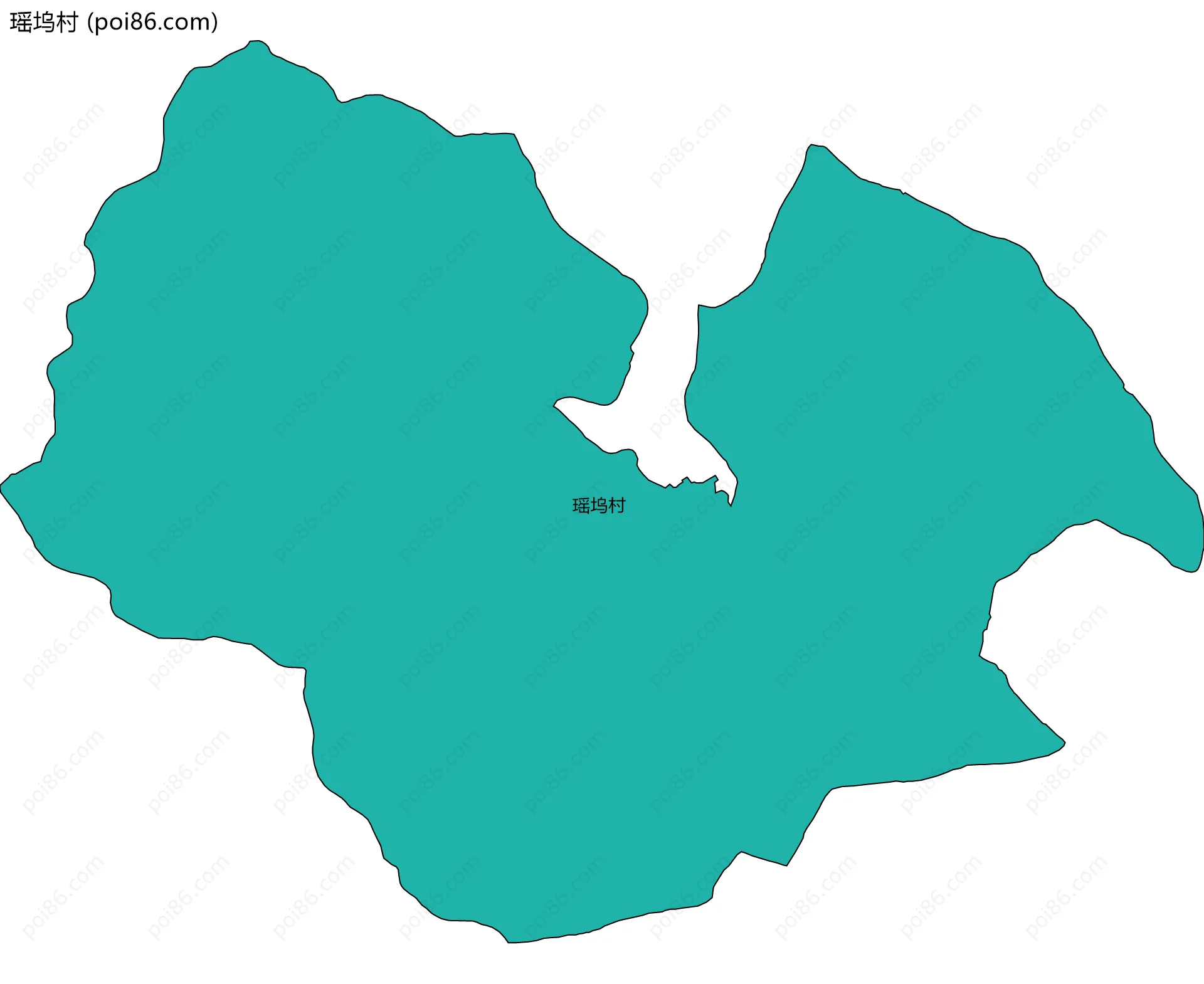 瑶坞村边界地图