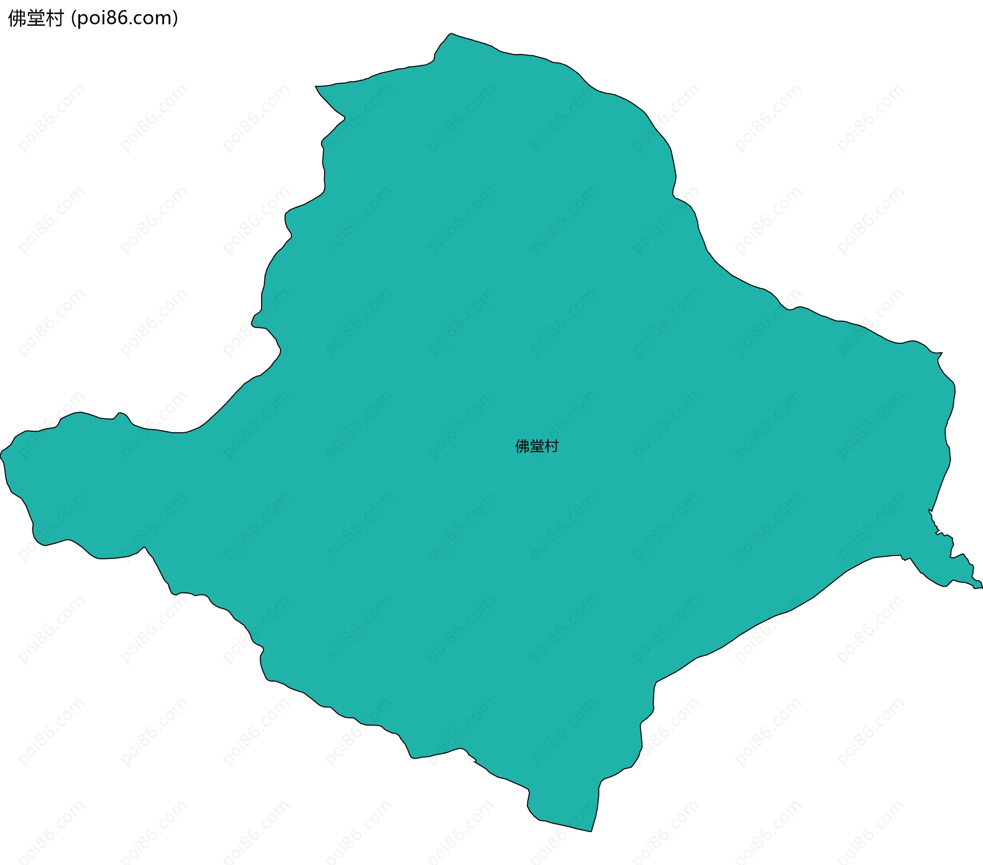 佛堂村边界地图