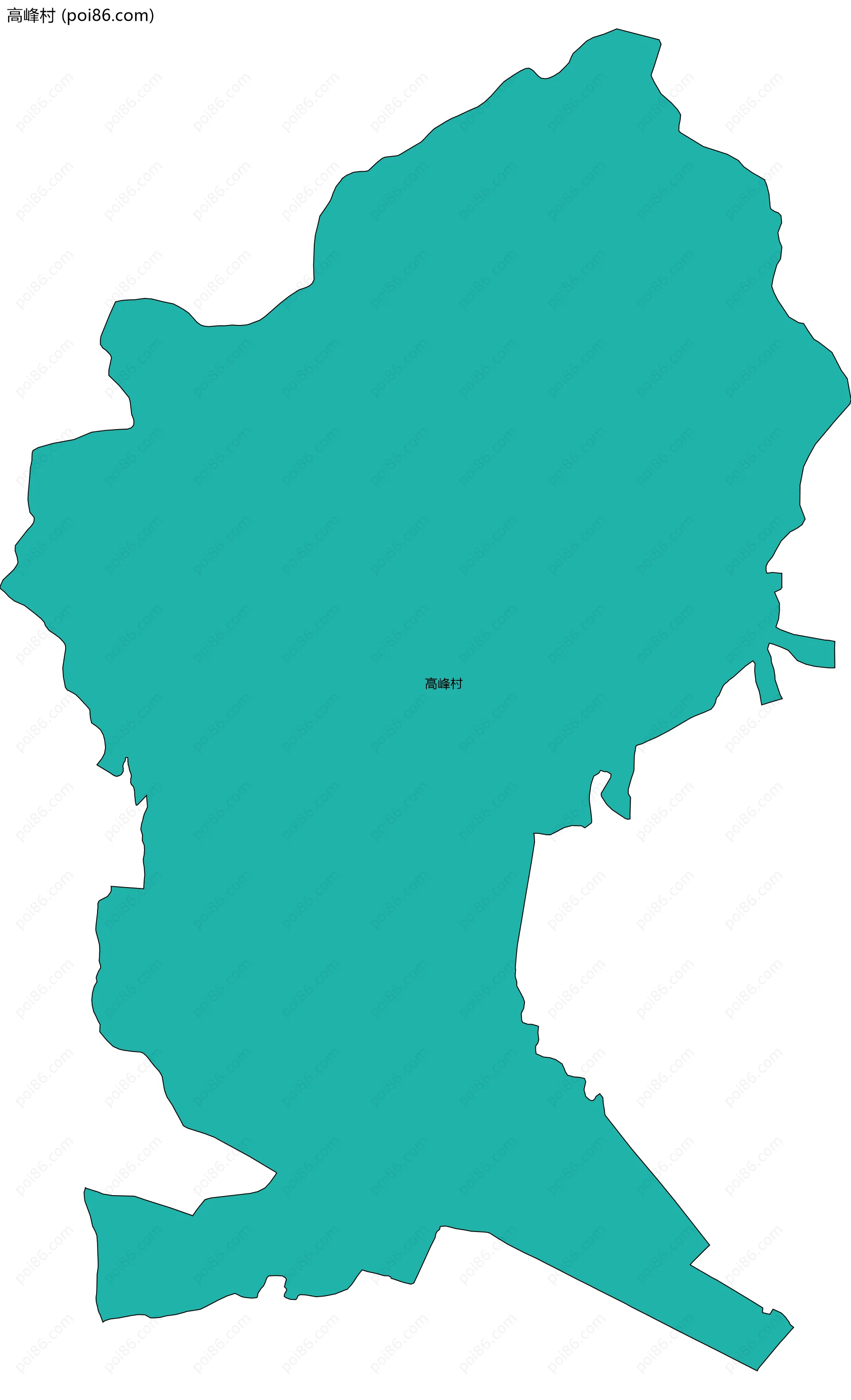 高峰村边界地图