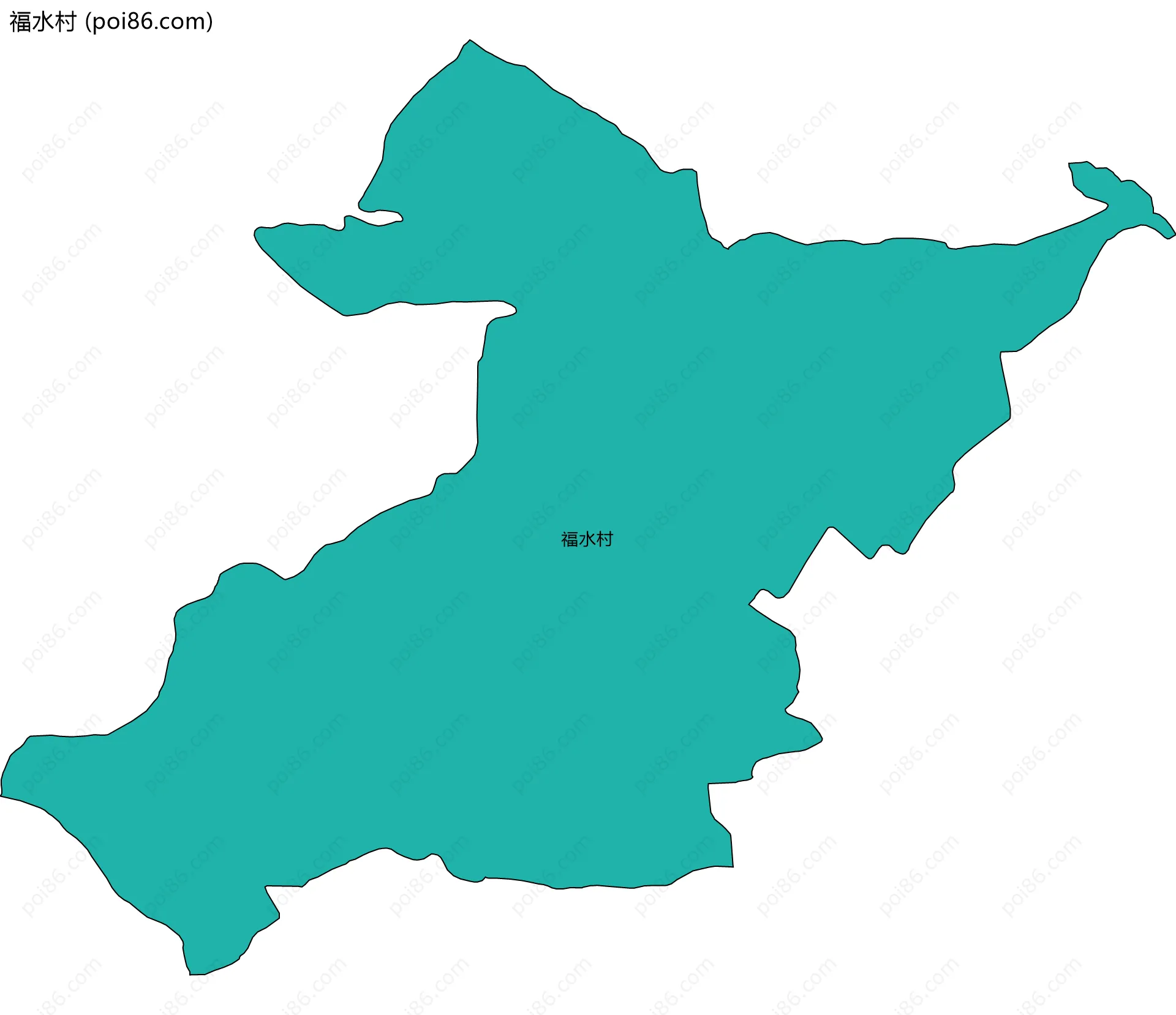 福水村边界地图