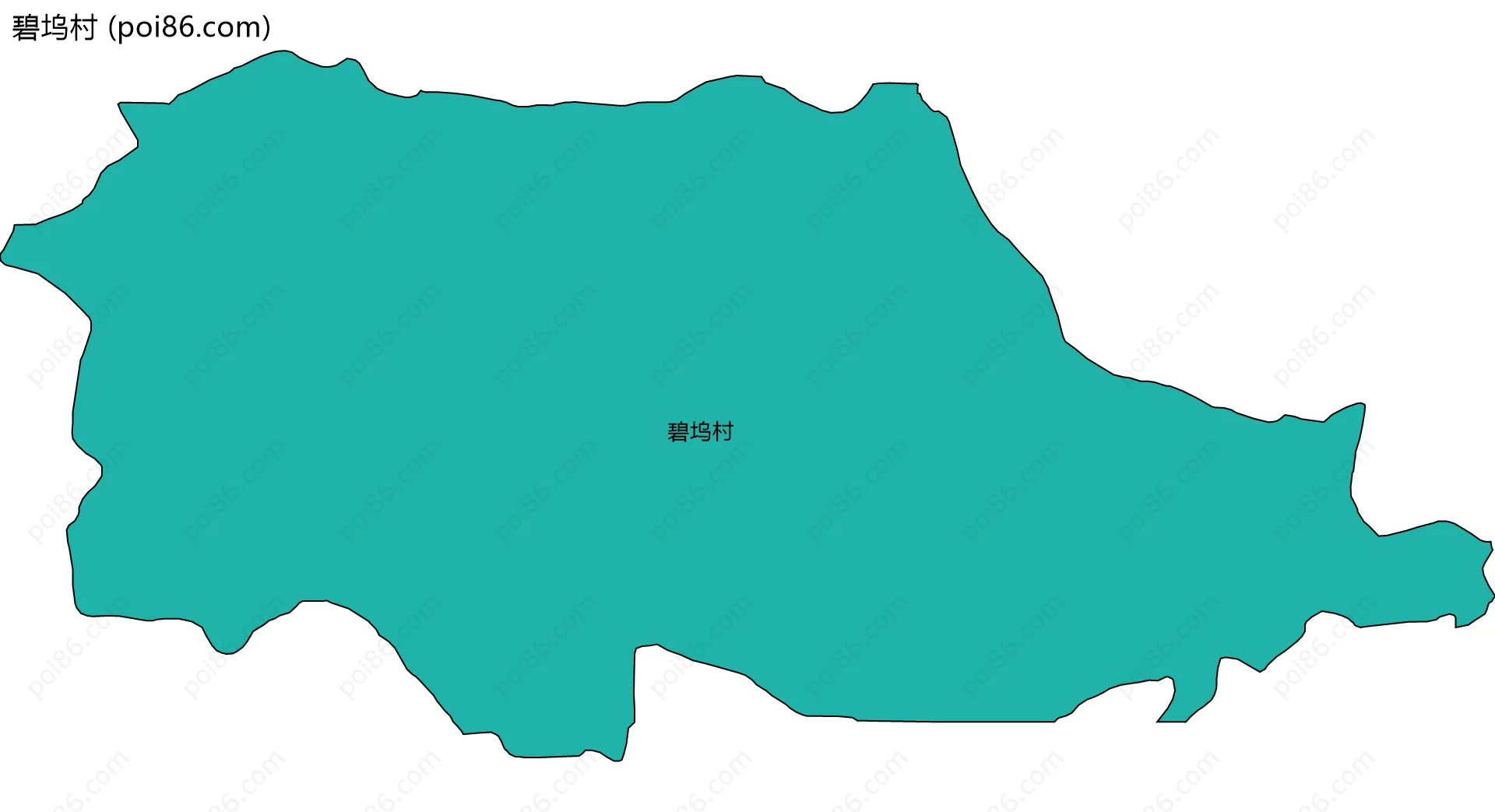 碧坞村边界地图