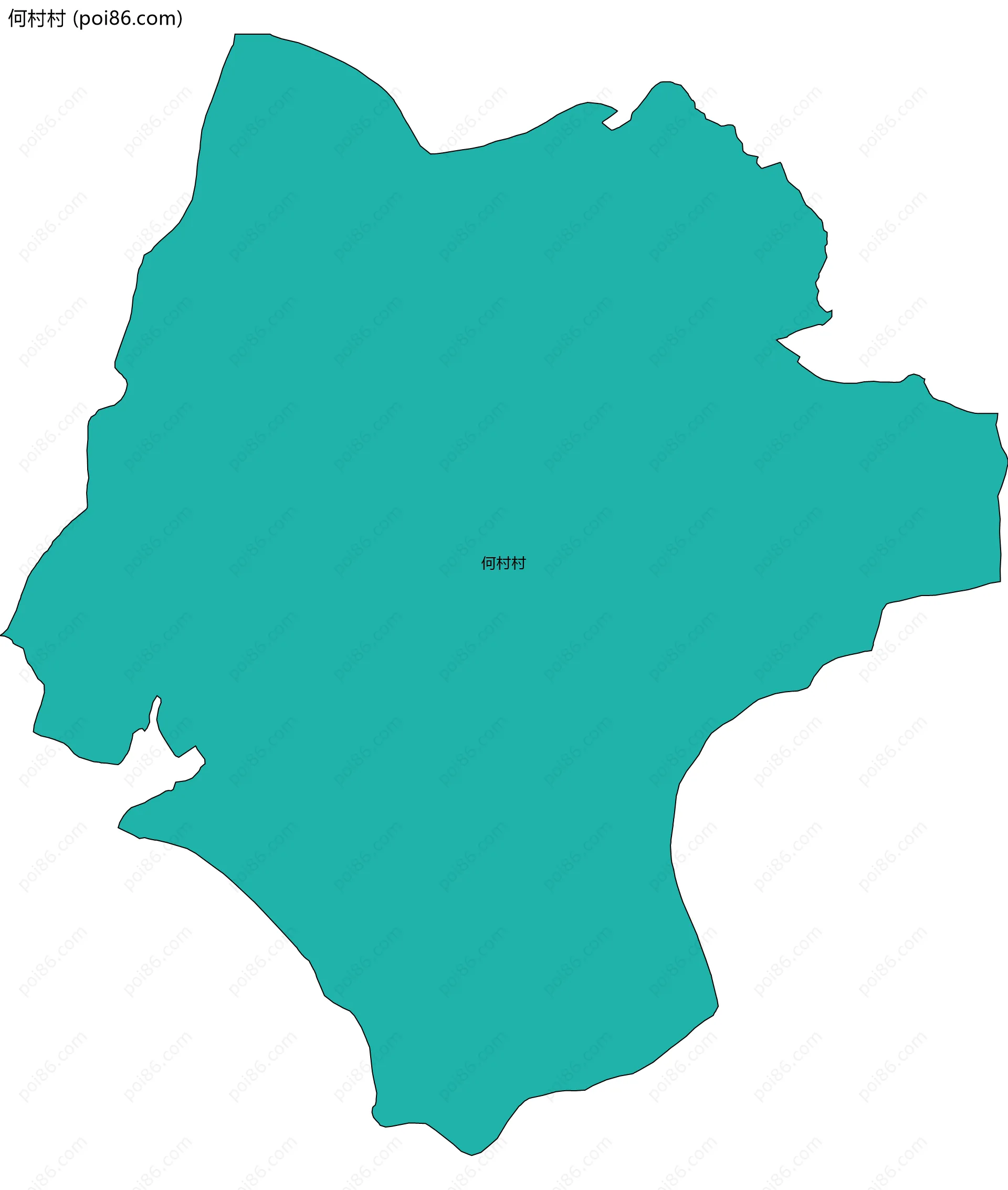 何村村边界地图