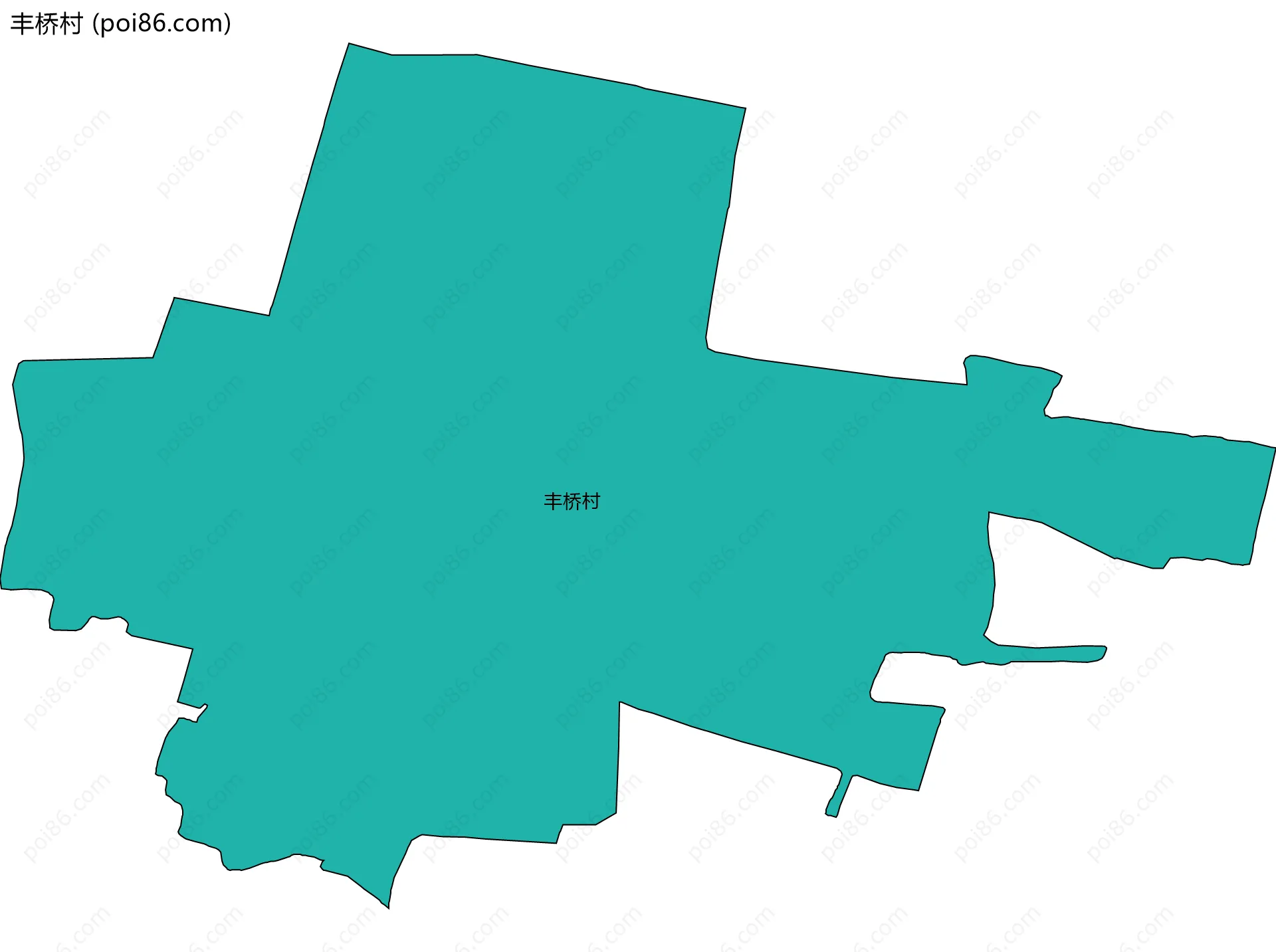 丰桥村边界地图