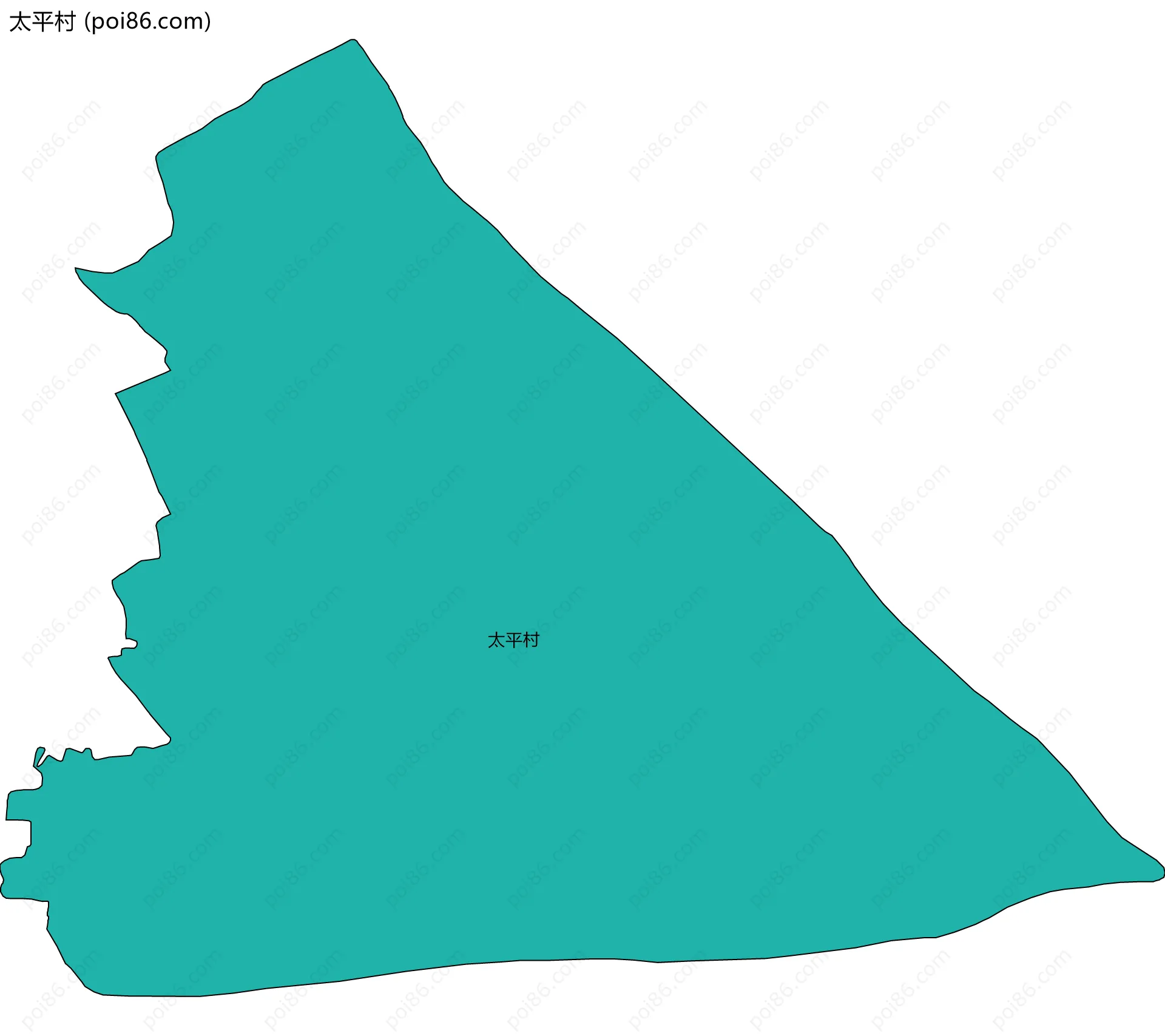 太平村边界地图