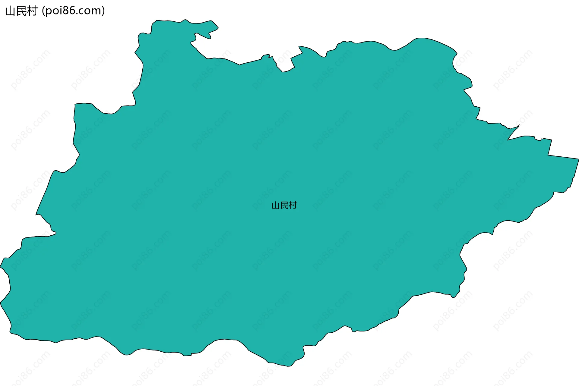 山民村边界地图