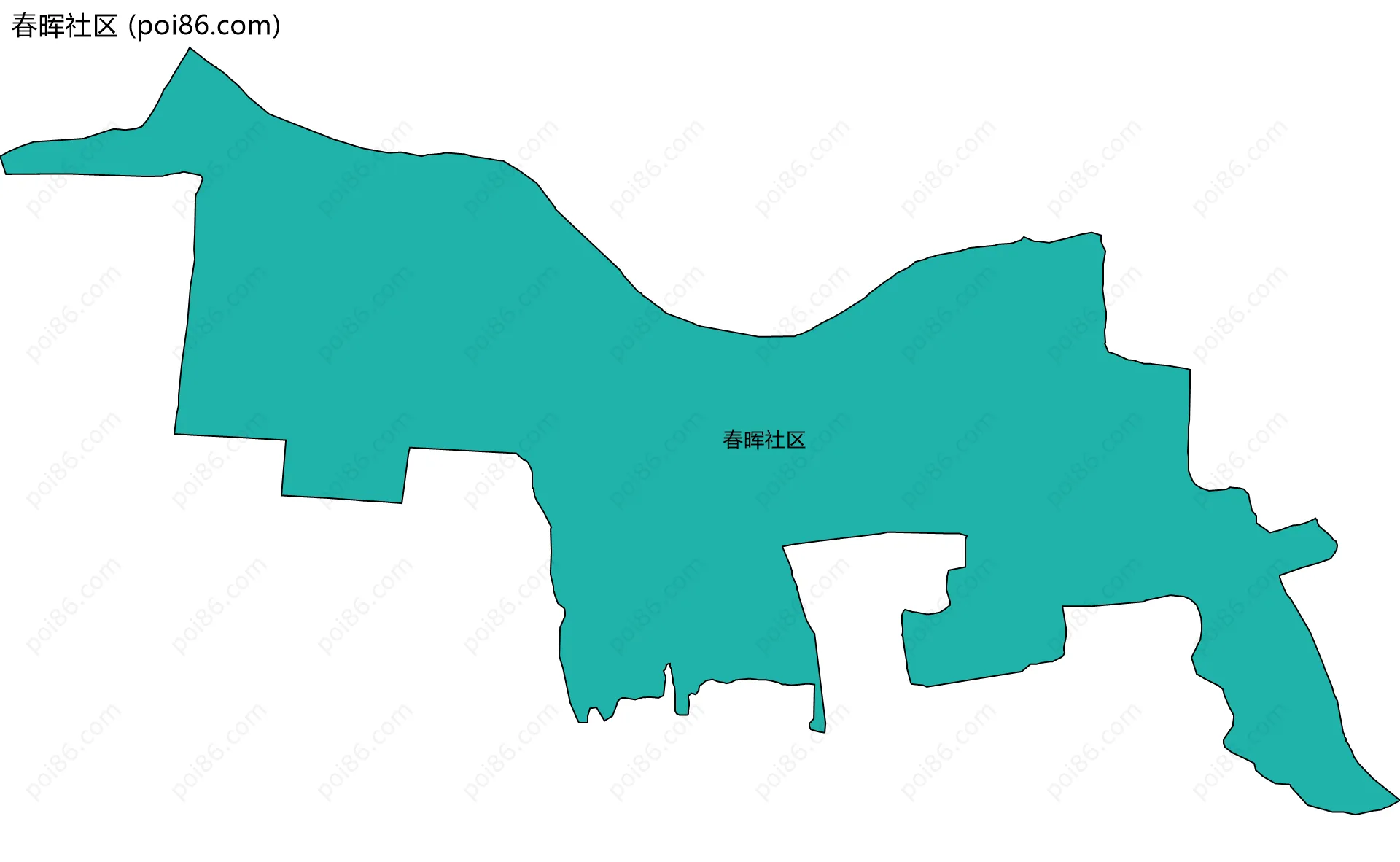 春晖社区边界地图