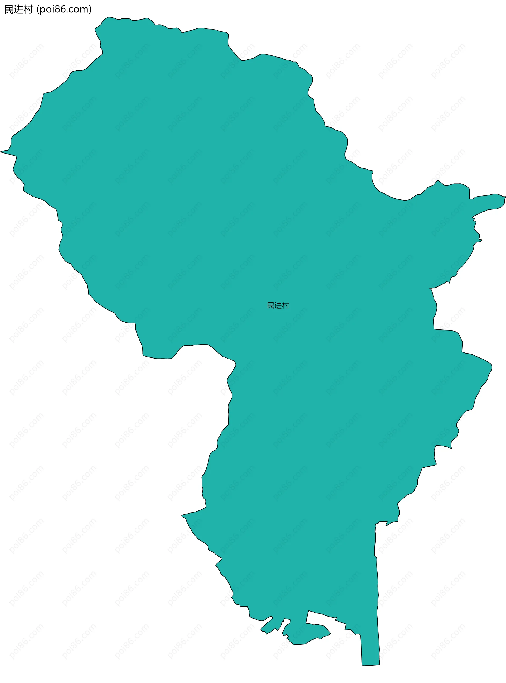 民进村边界地图