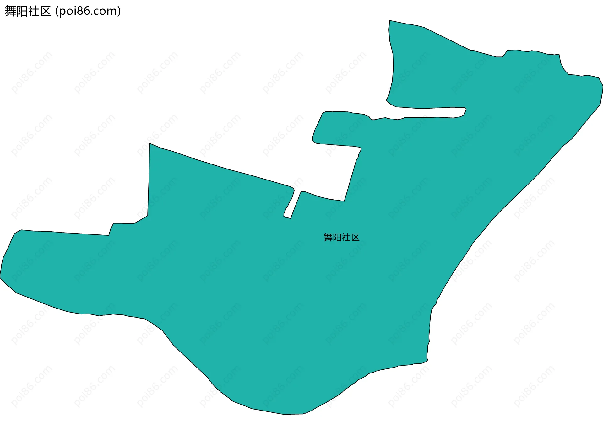 舞阳社区边界地图