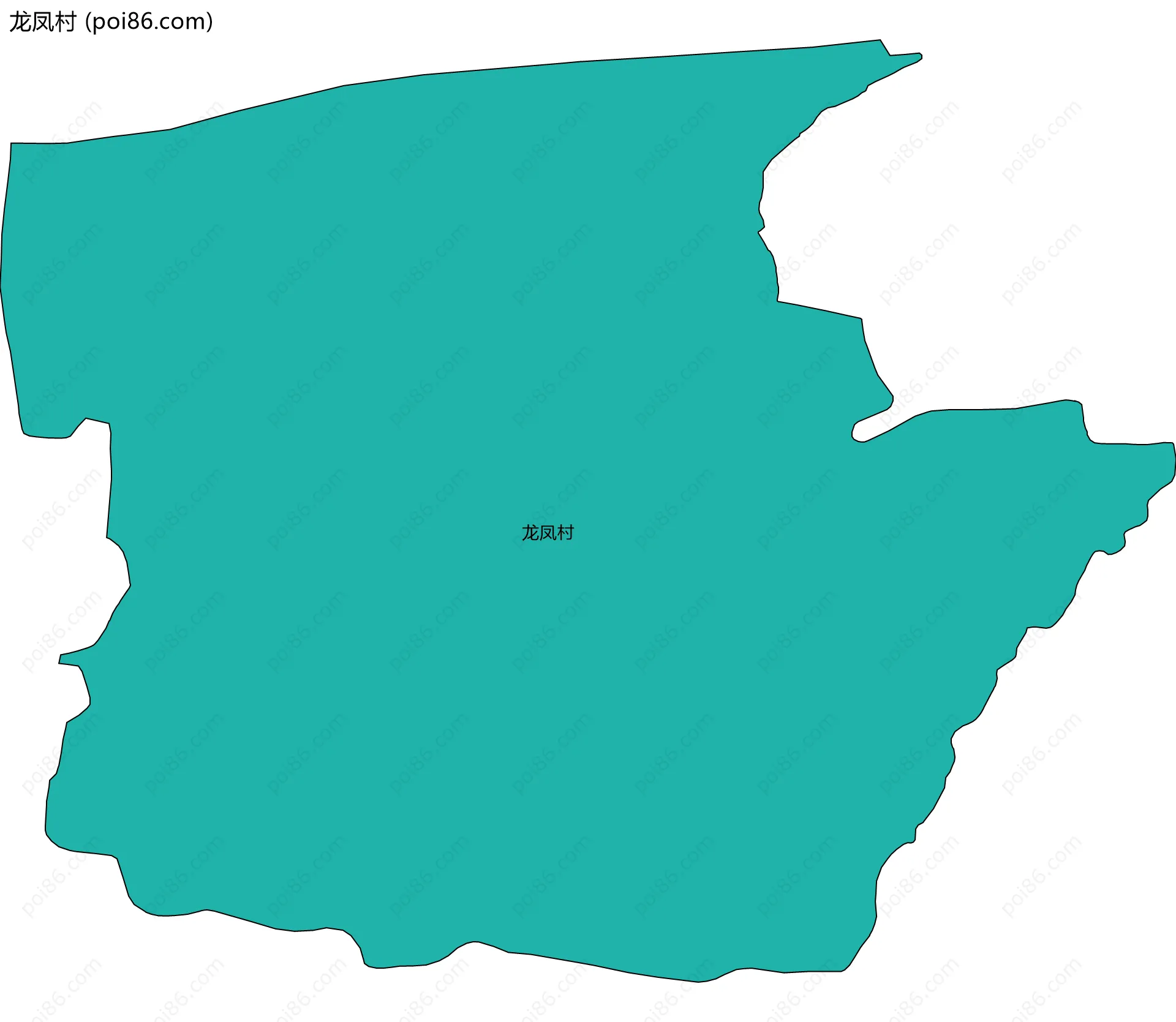 龙凤村边界地图