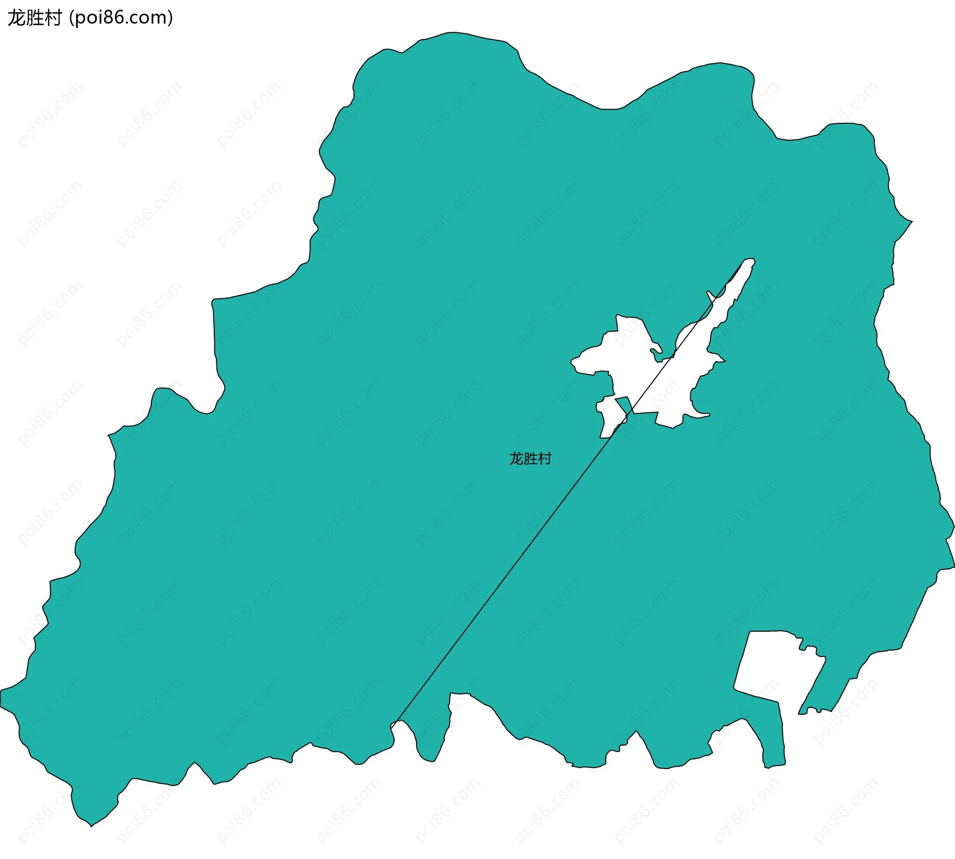 龙胜村边界地图