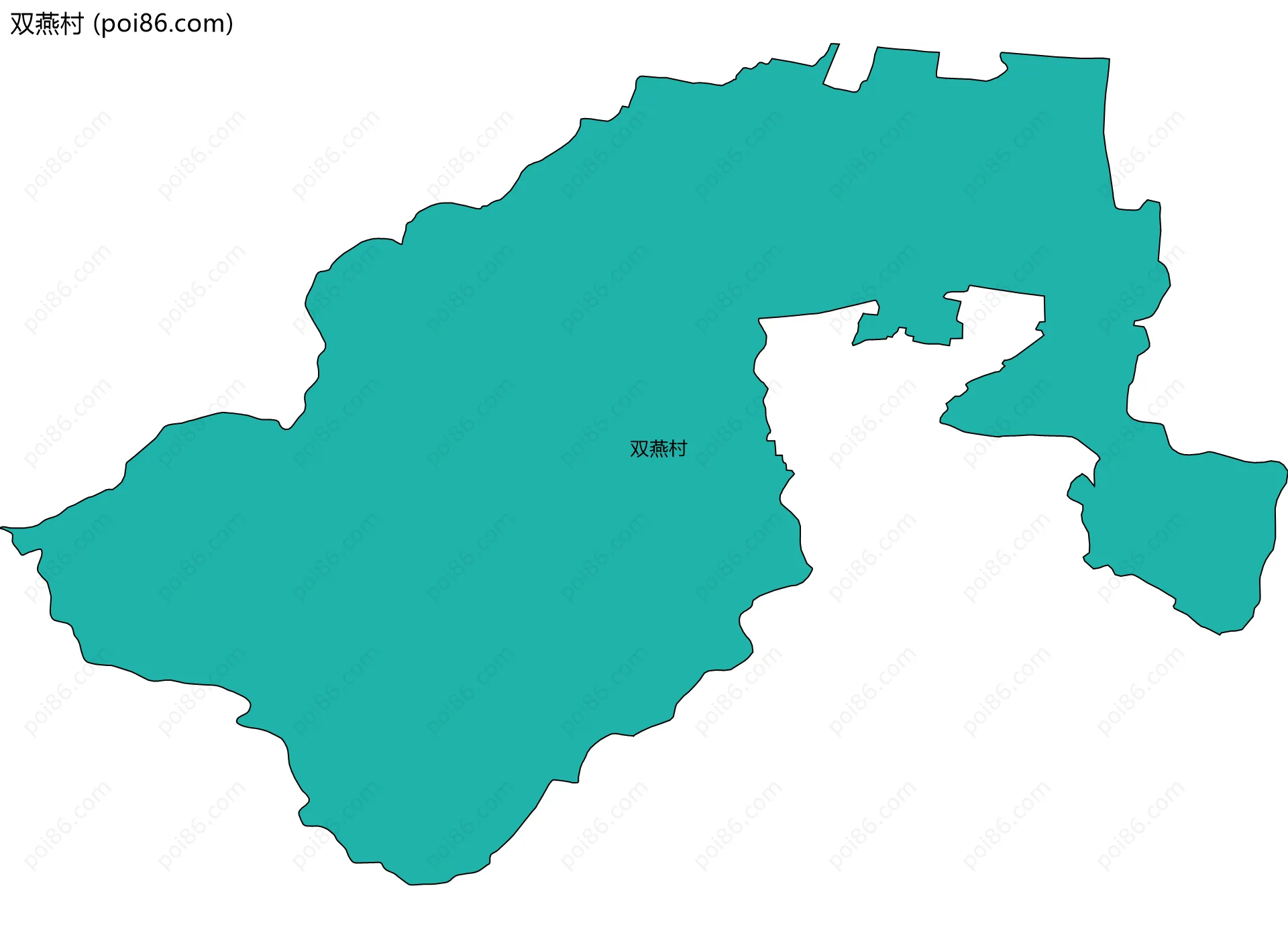 双燕村边界地图
