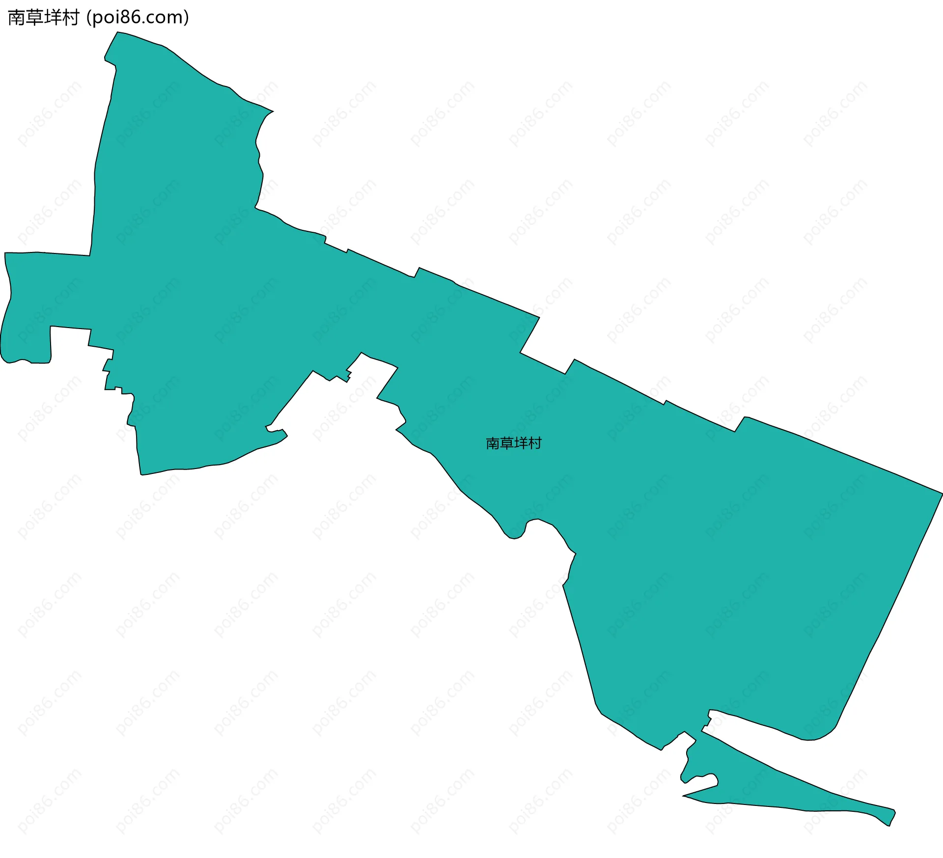 南草垟村边界地图