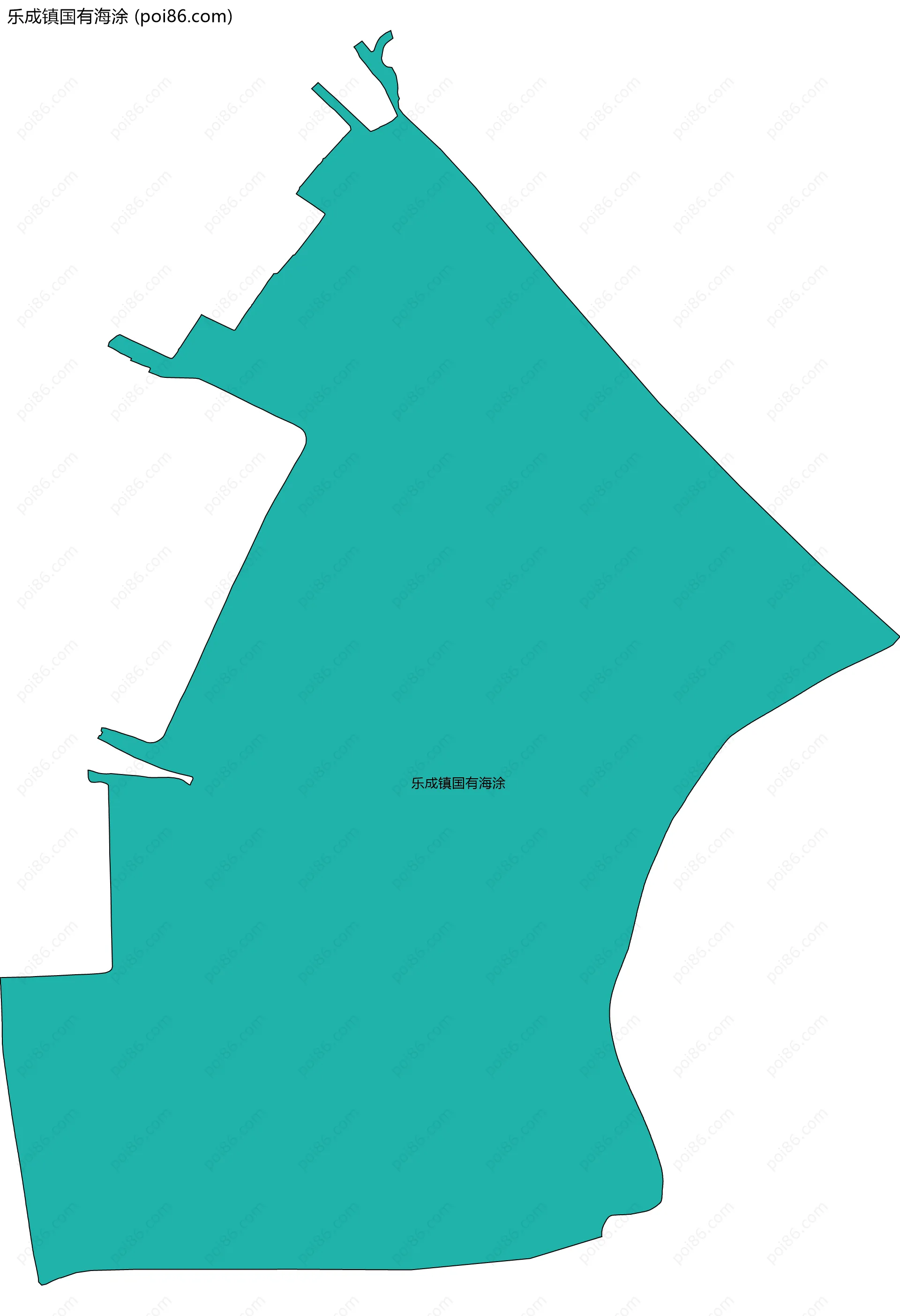 乐成镇国有海涂边界地图