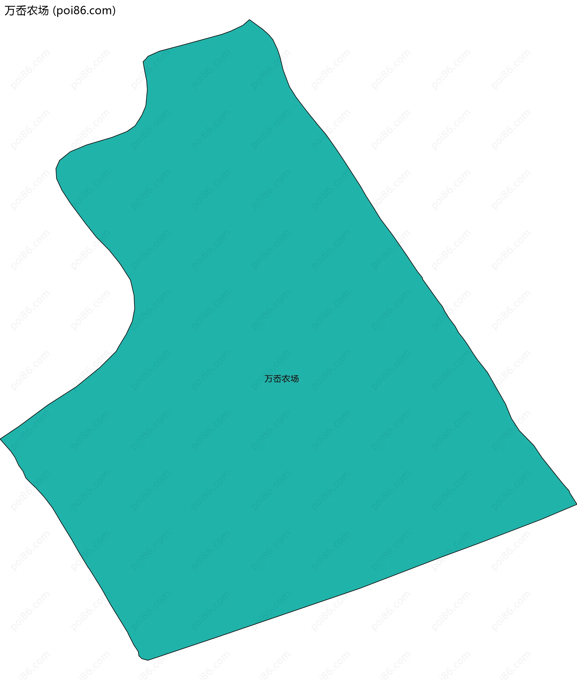 万岙农场边界地图