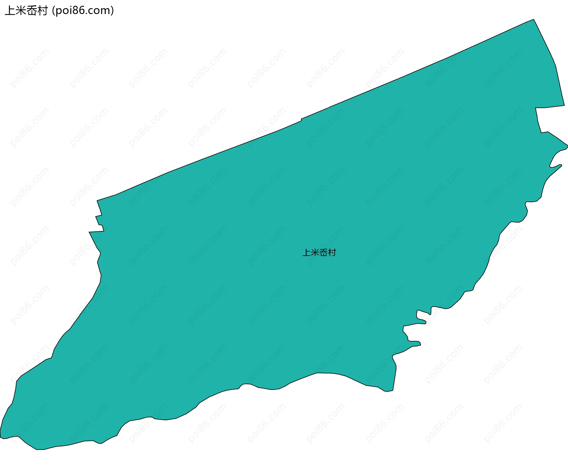 上米岙村边界地图