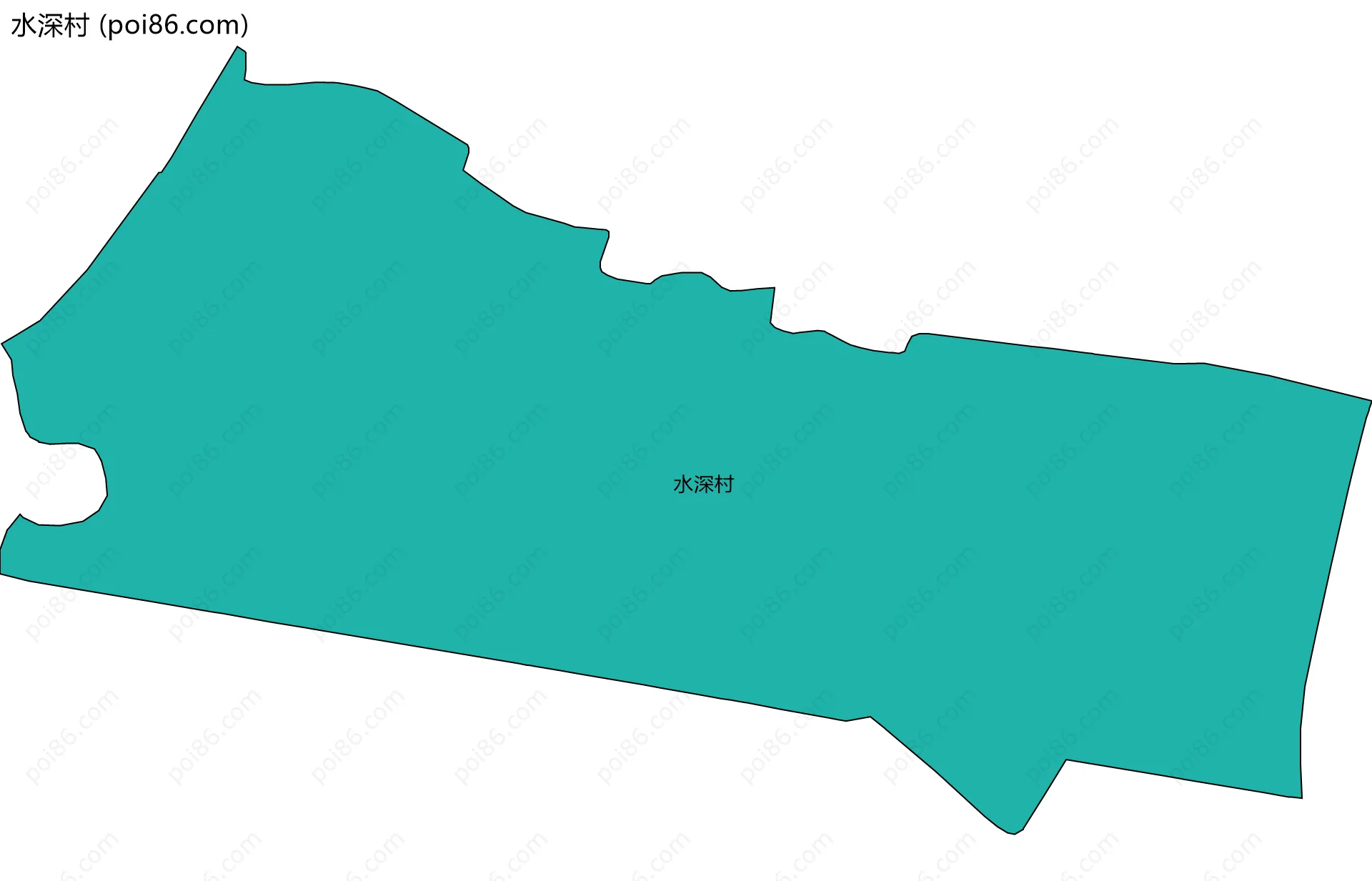水深村边界地图