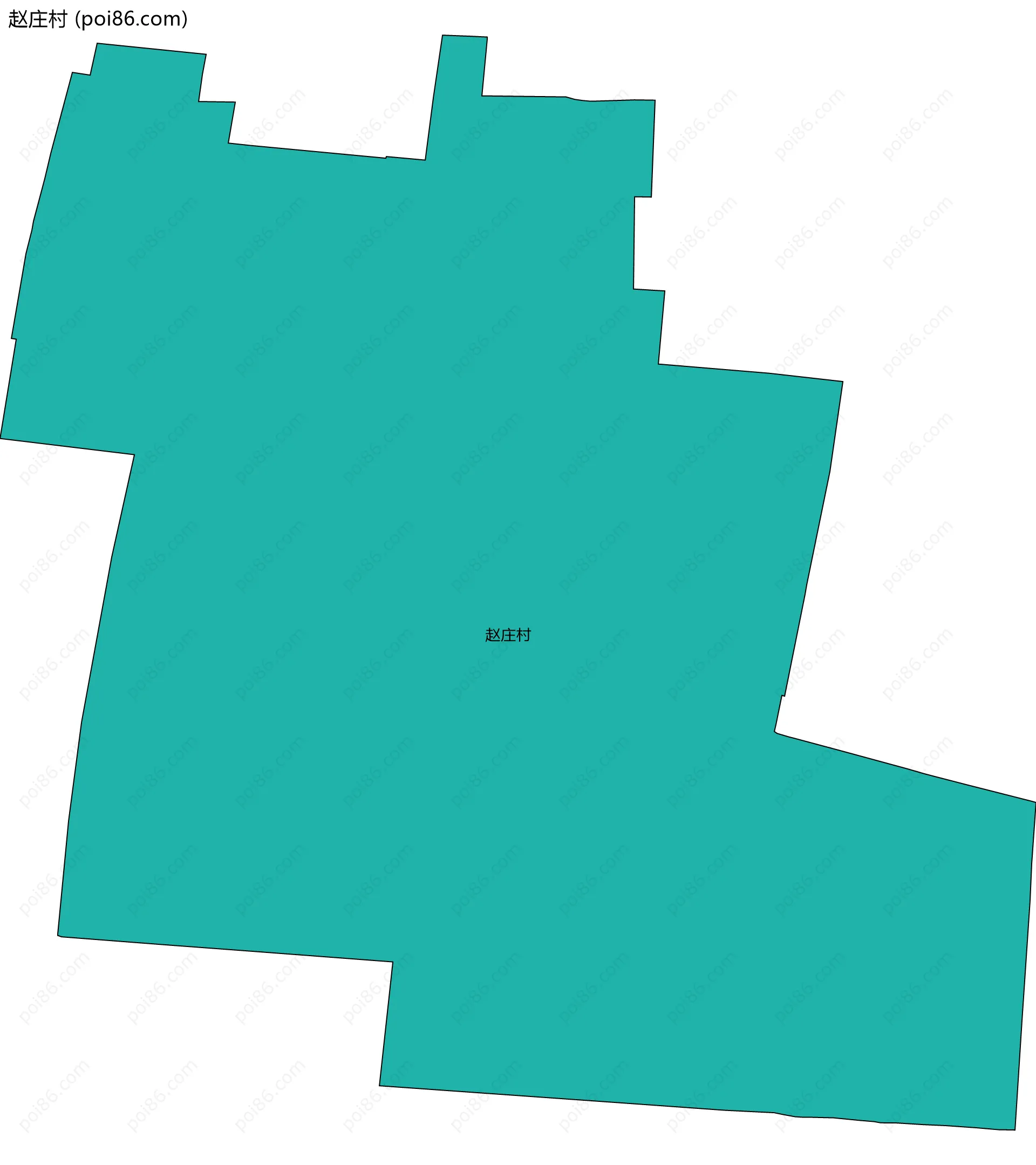赵庄村边界地图