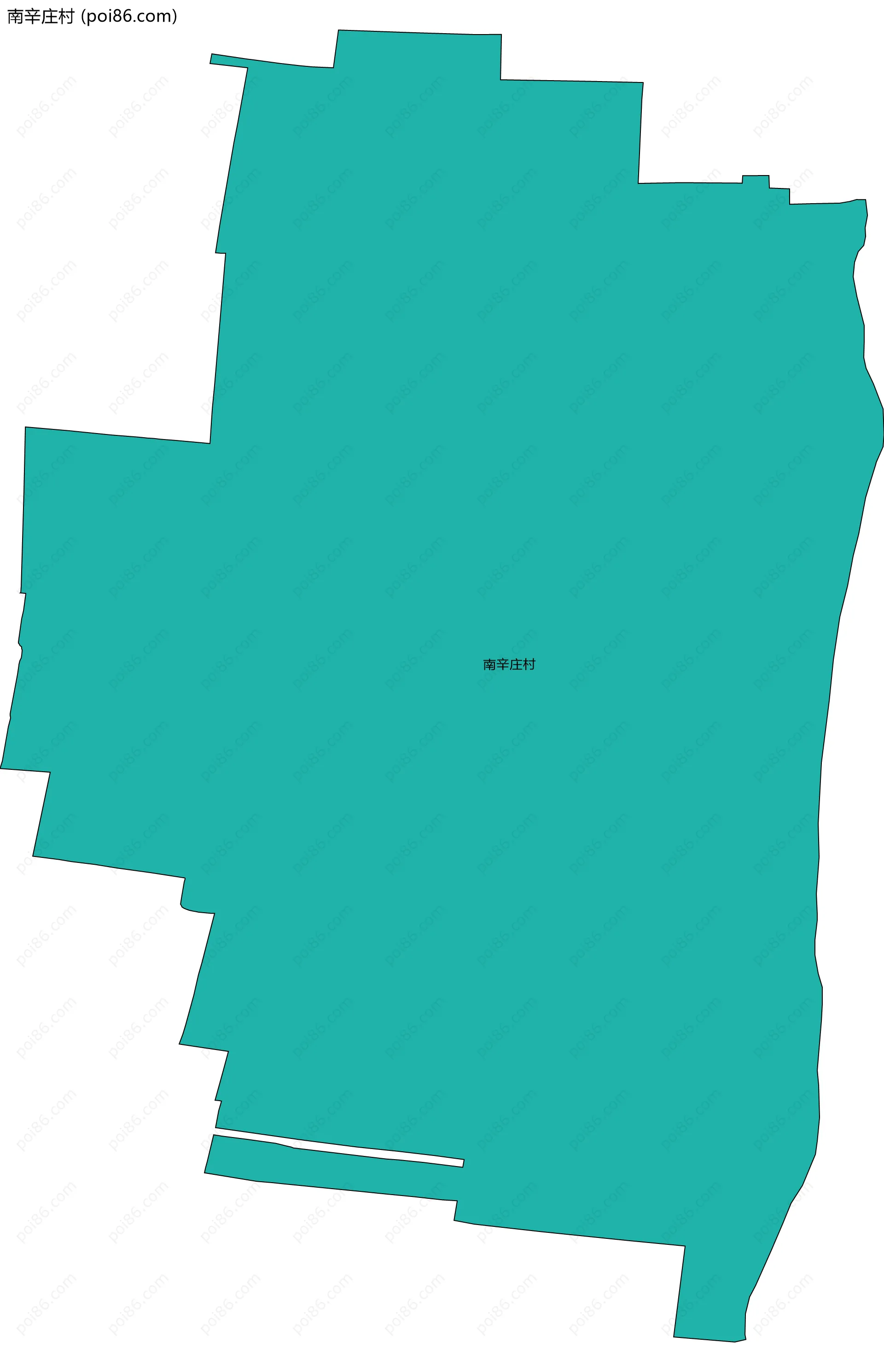 南辛庄村边界地图