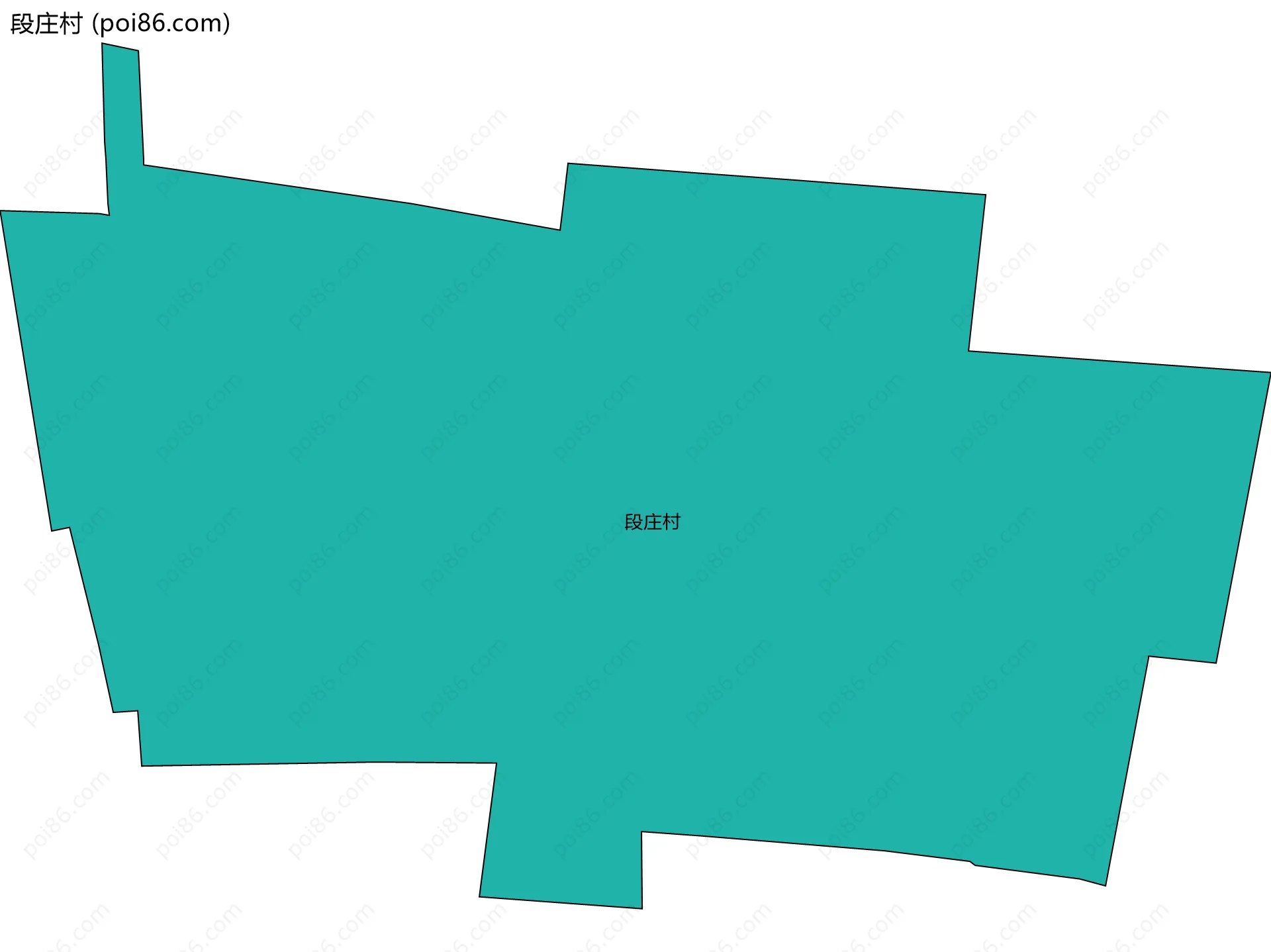 段庄村边界地图