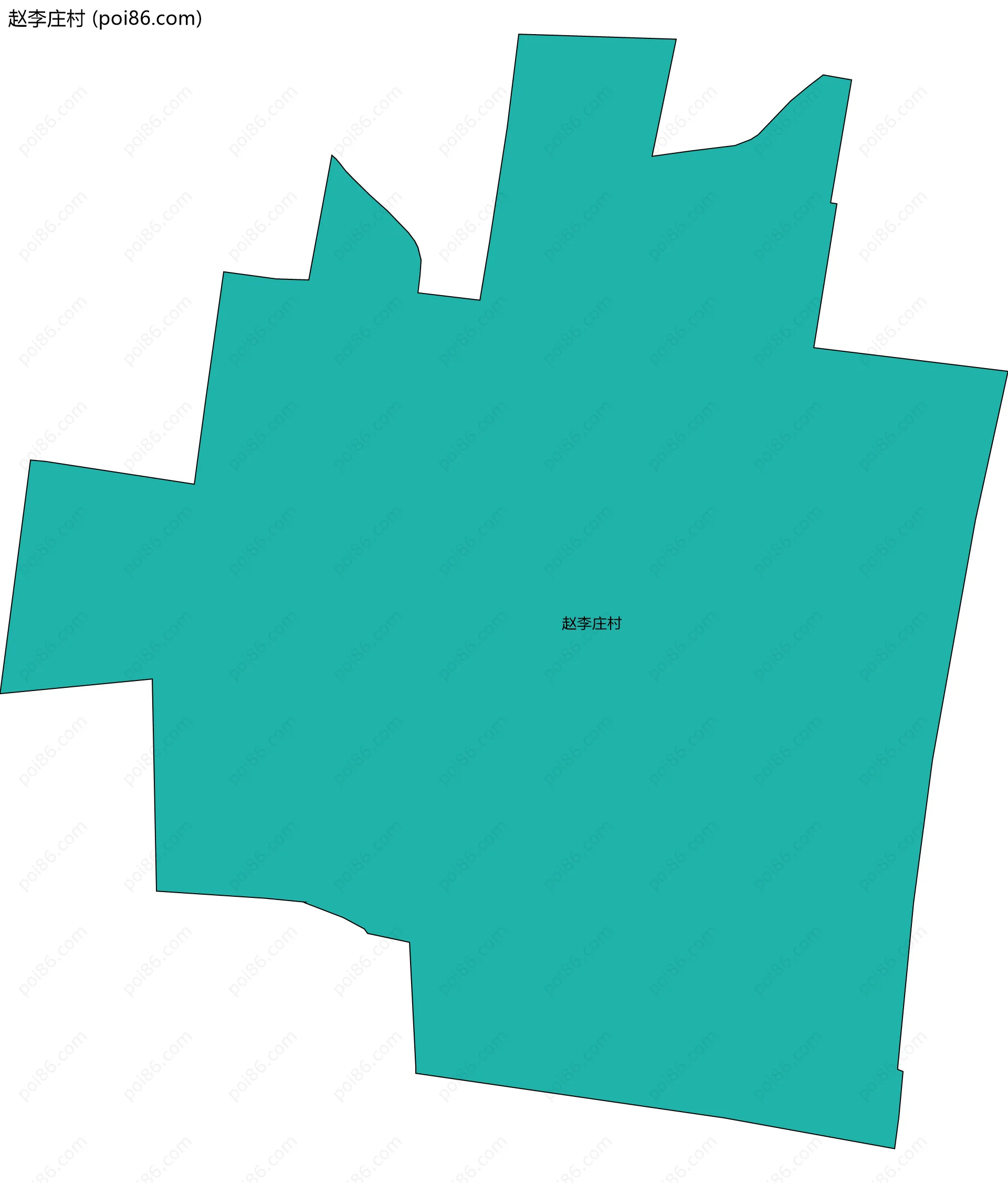 赵李庄村边界地图