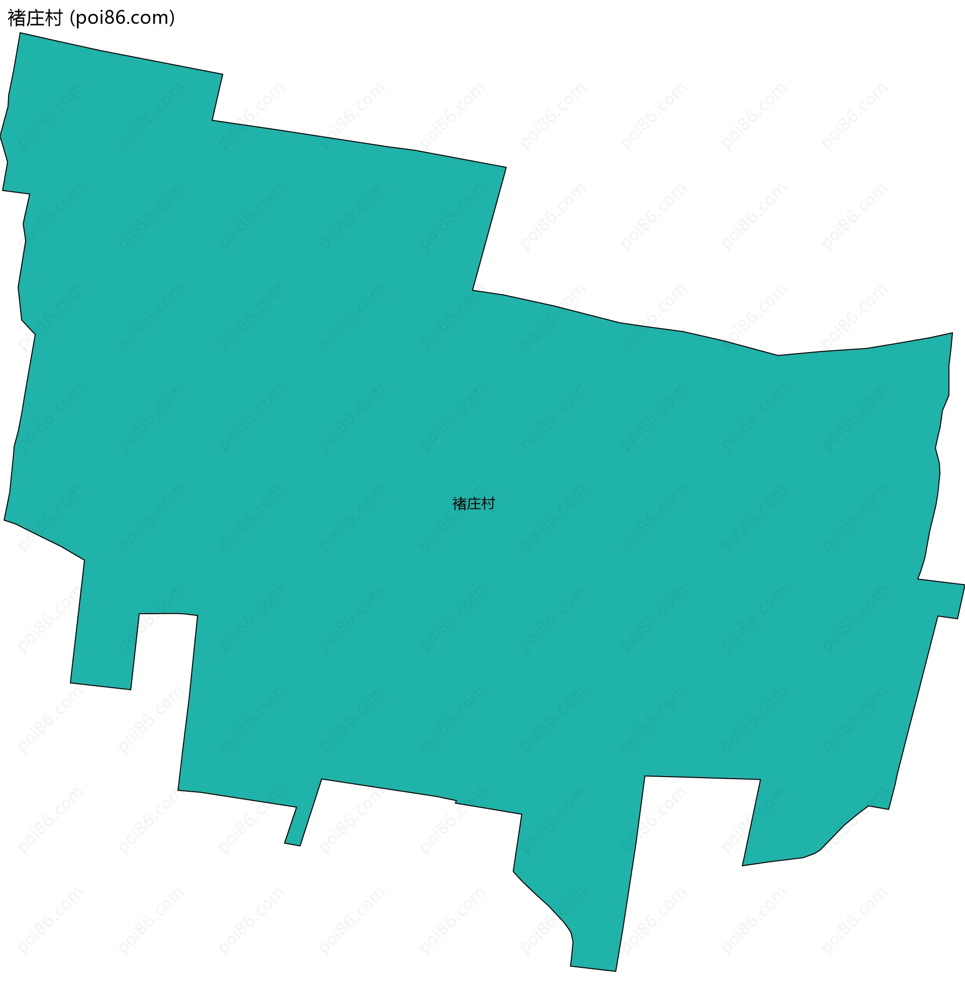 褚庄村边界地图