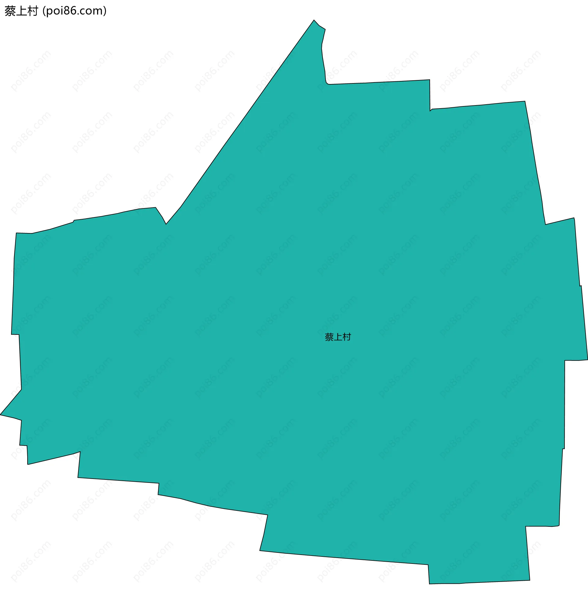 蔡上村边界地图