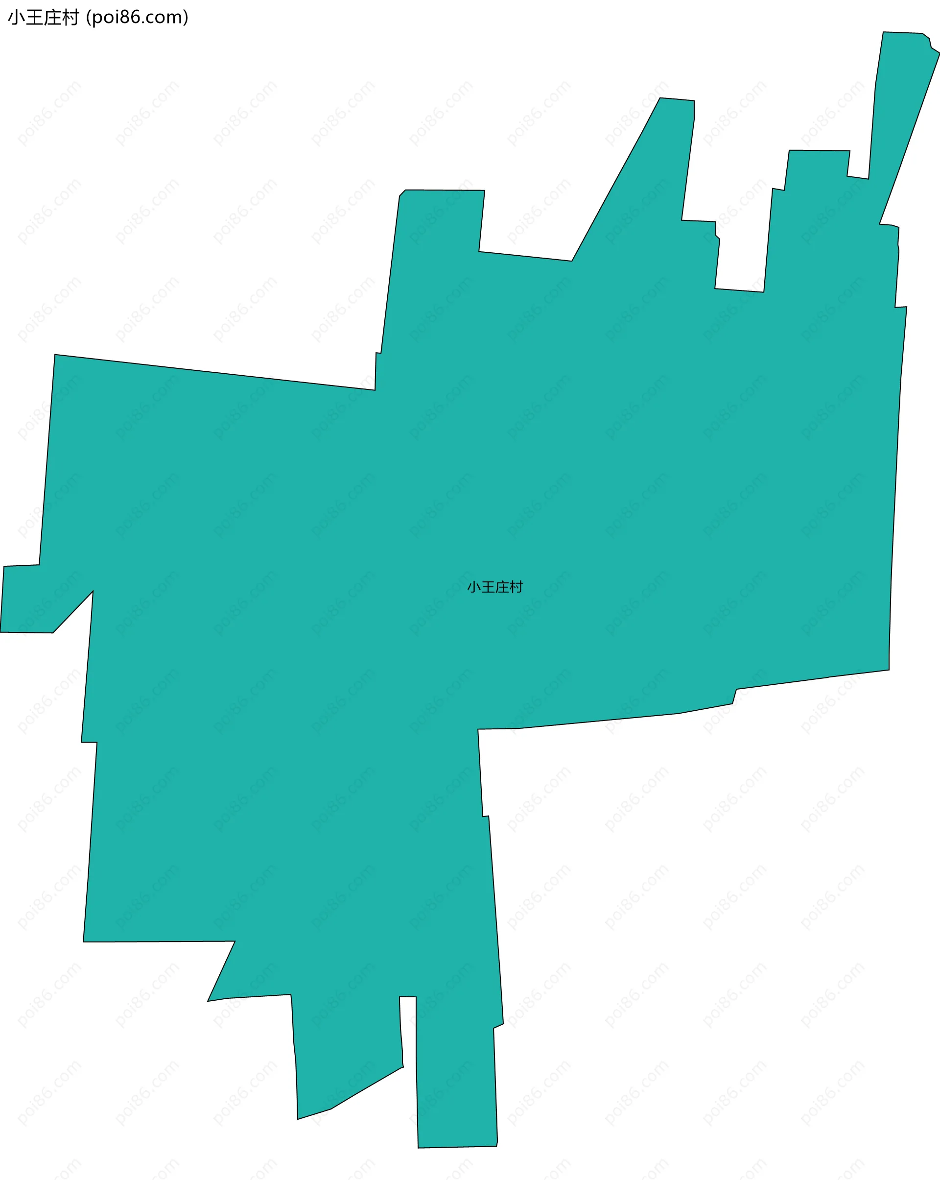小王庄村边界地图