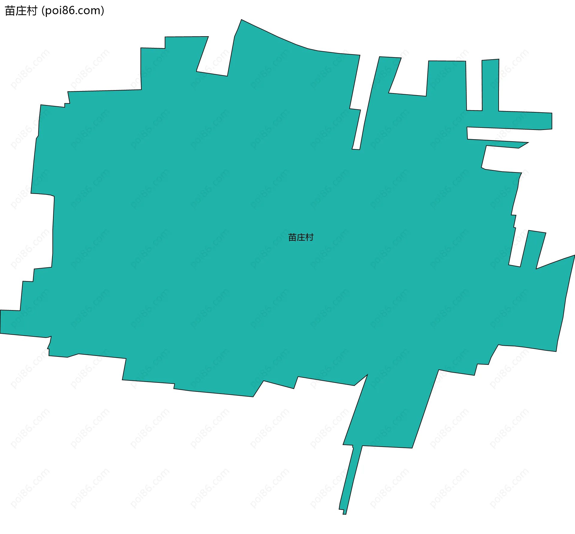苗庄村边界地图