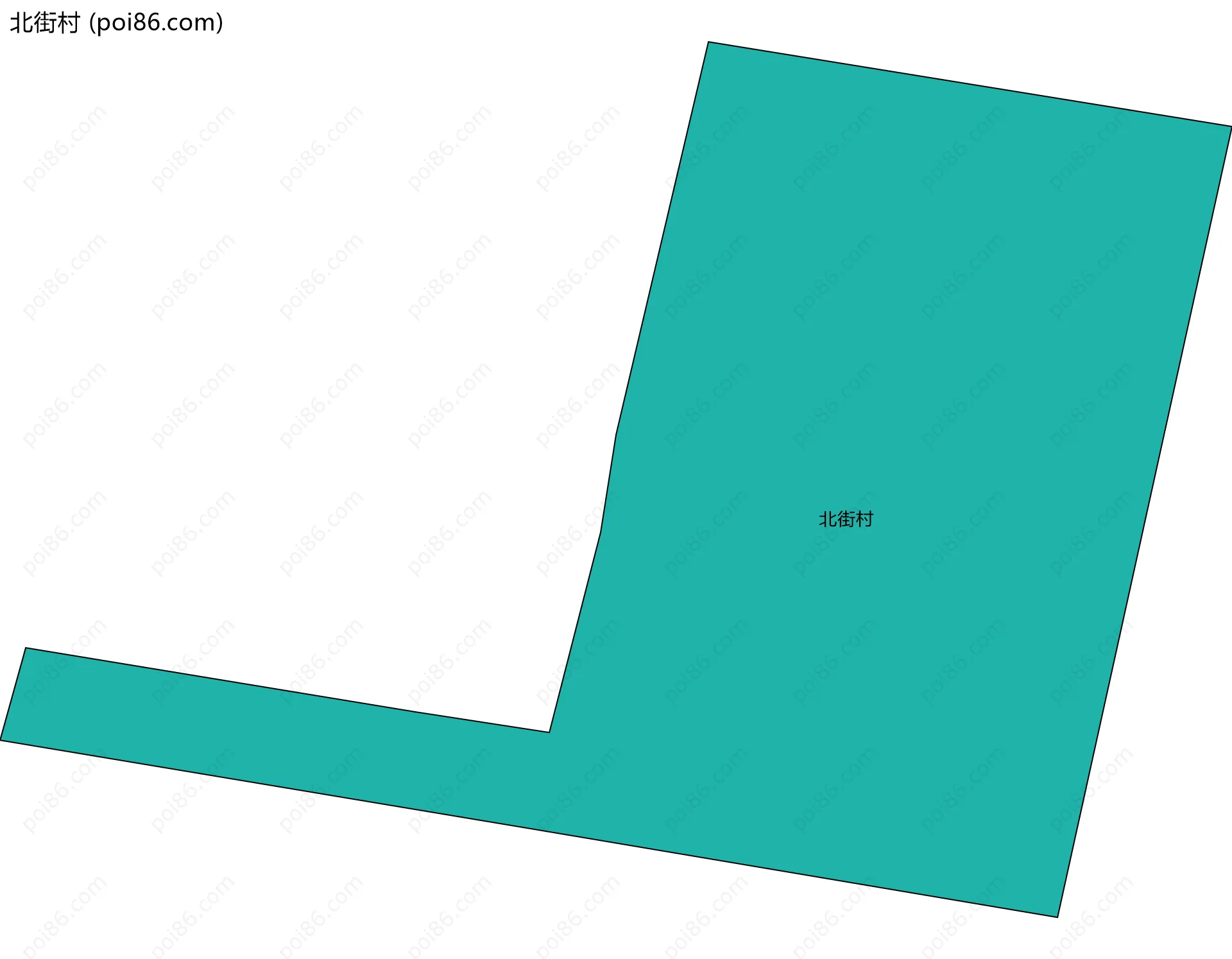 北街村边界地图